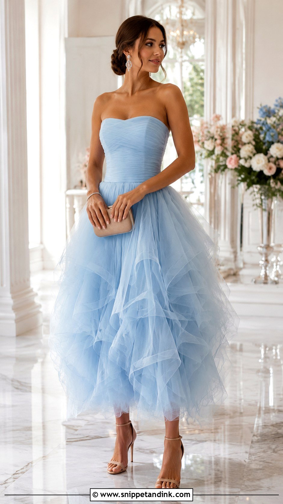 Pastel Tulle Balloon Gown - Snippet and Ink - 20 Balloon Gown Ideas