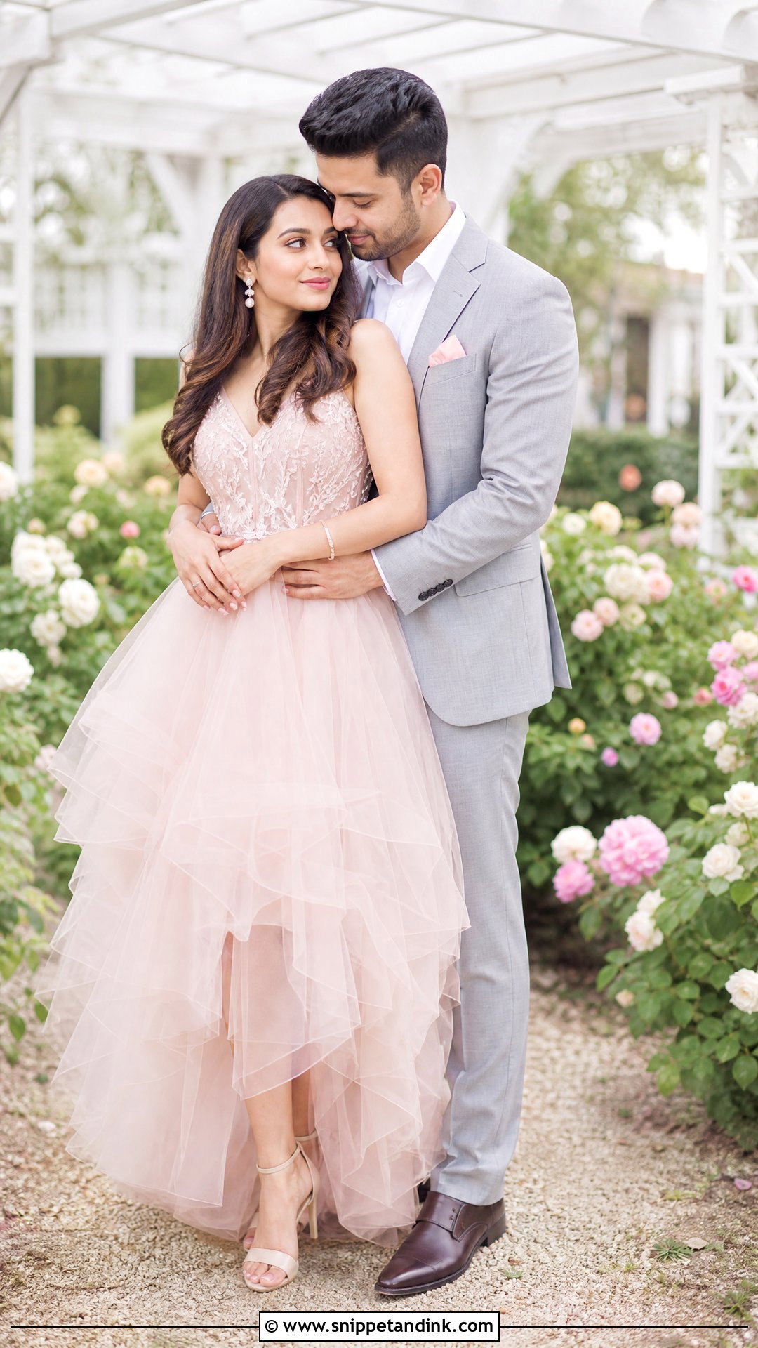 Pastel Tulle Gown Pre Wedding Outfit - Snippet and Ink - 20 Pre Wedding Western Outfits