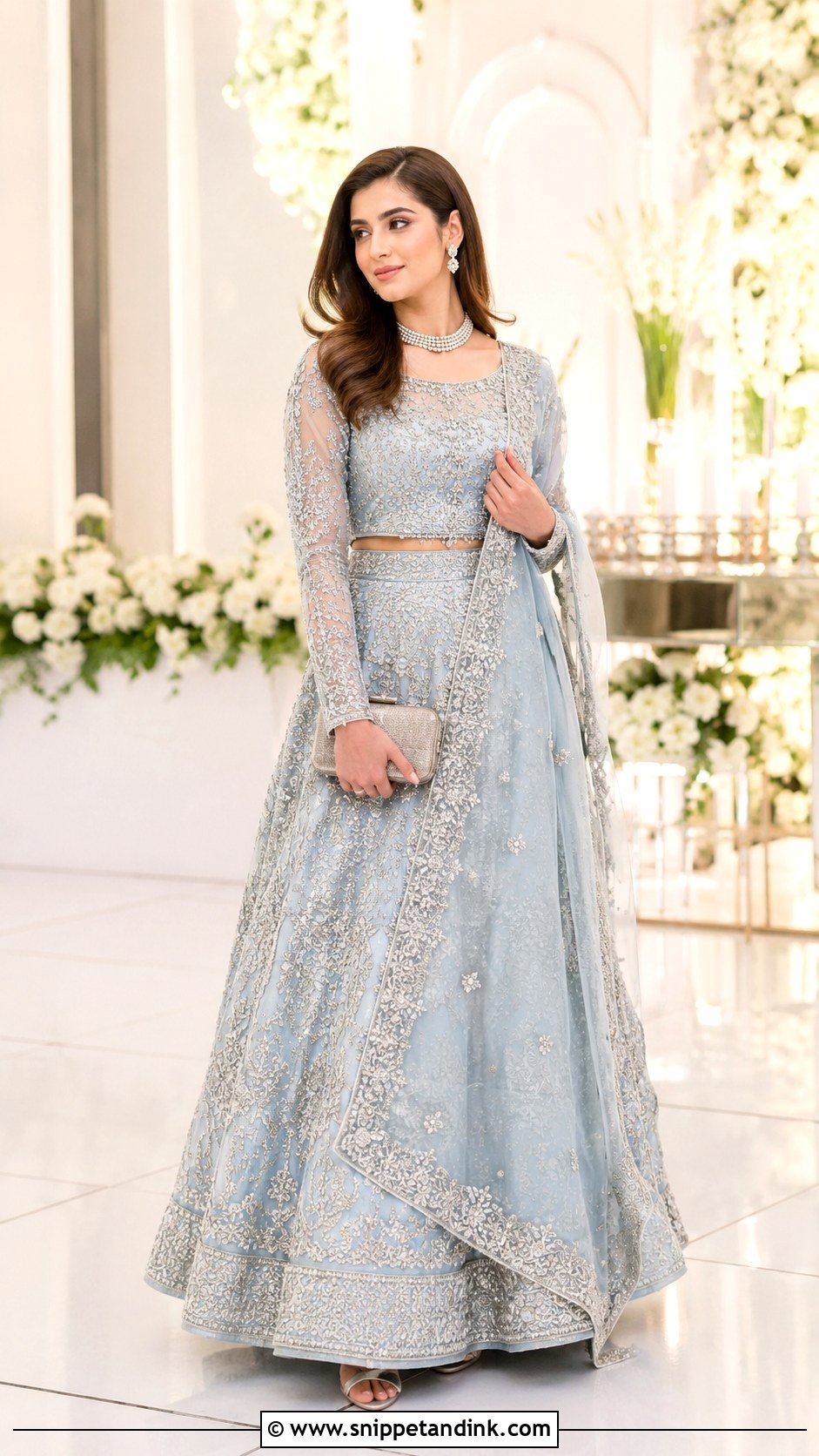 Pastel Walima Lehenga Dress - Snippet and Ink - 30 Indian Muslim Wedding Dresses