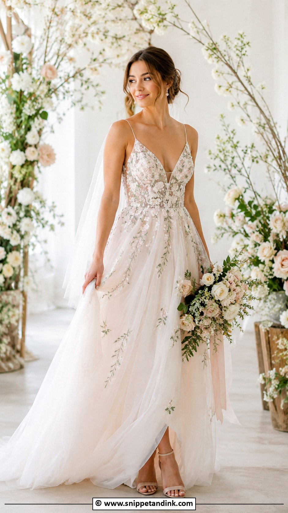 Pastel Wedding Dress - Snippet and Ink - 35 Whimsical Wedding Dress Ideas