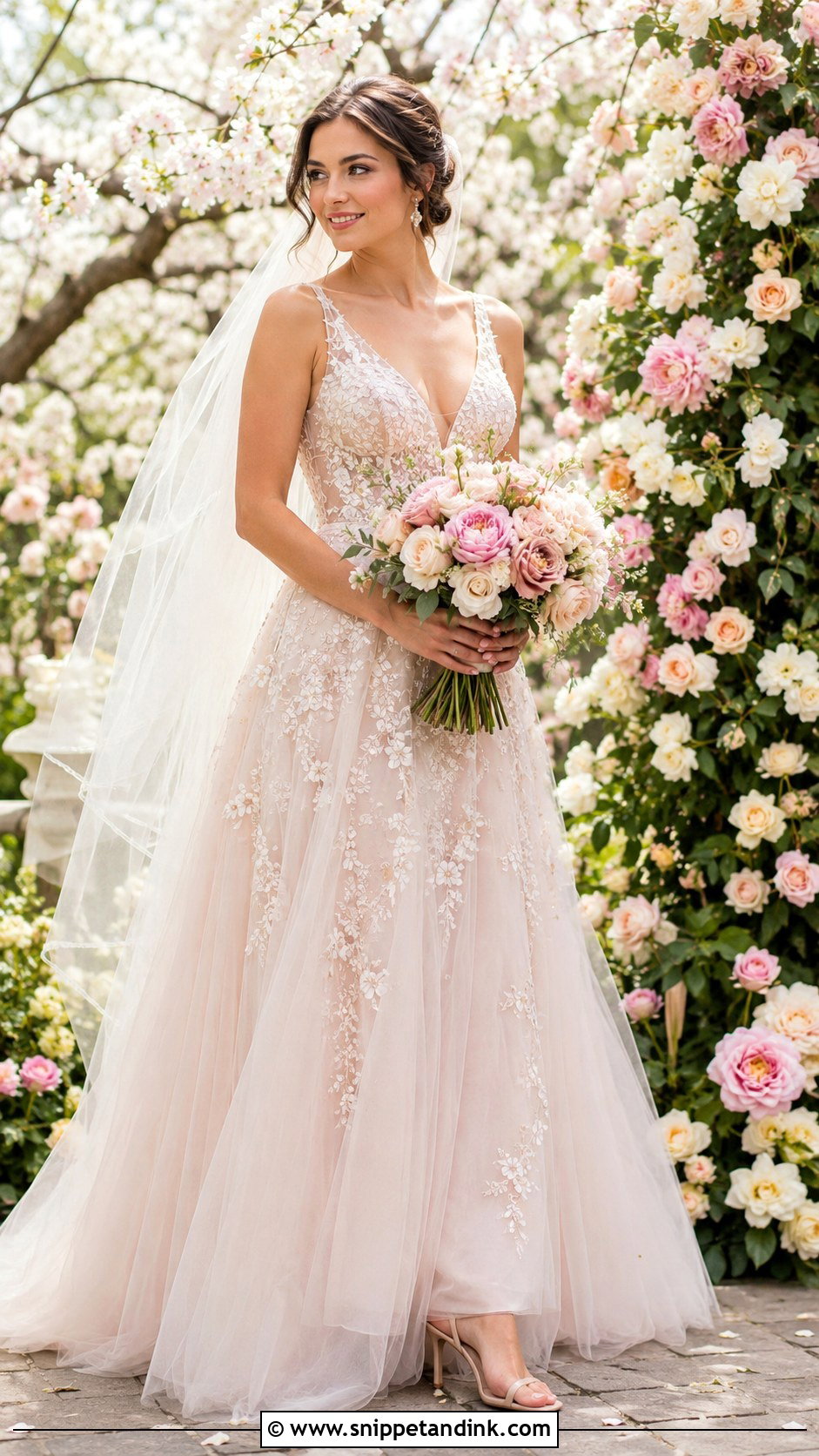 Pastel Wedding Dress - Snippet and Ink - 30 Whimsy Wedding Dress Ideas