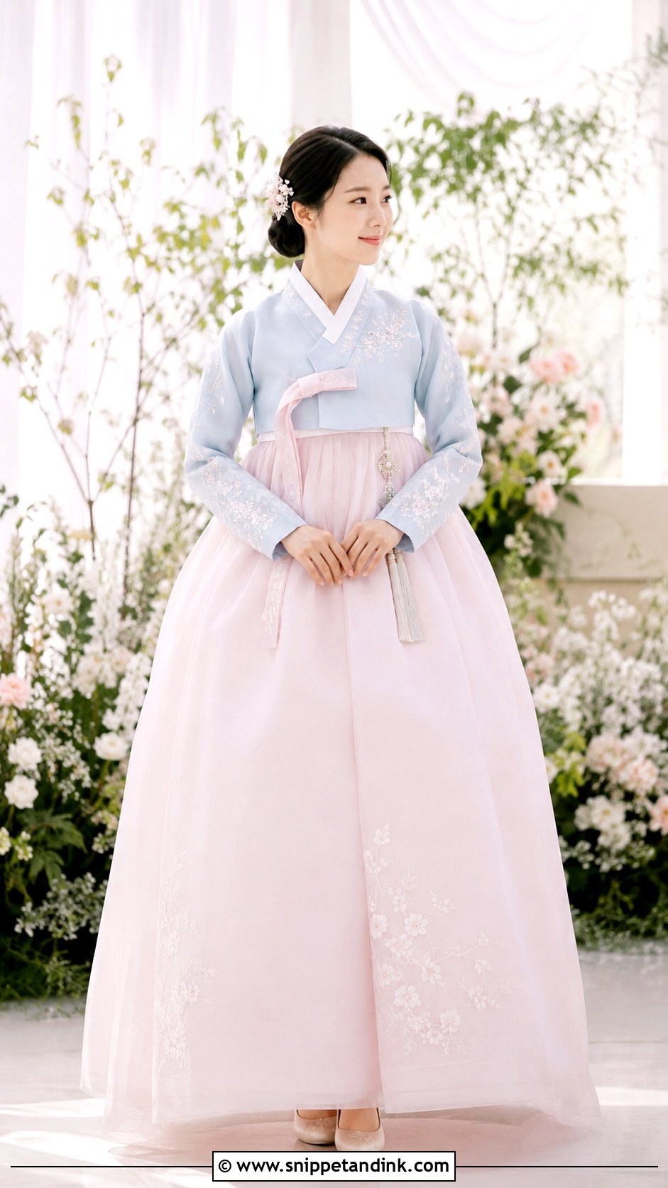 Pastel Wedding Hanbok - Snippet and Ink - 25 Traditional Korean Wedding Dress Ideas