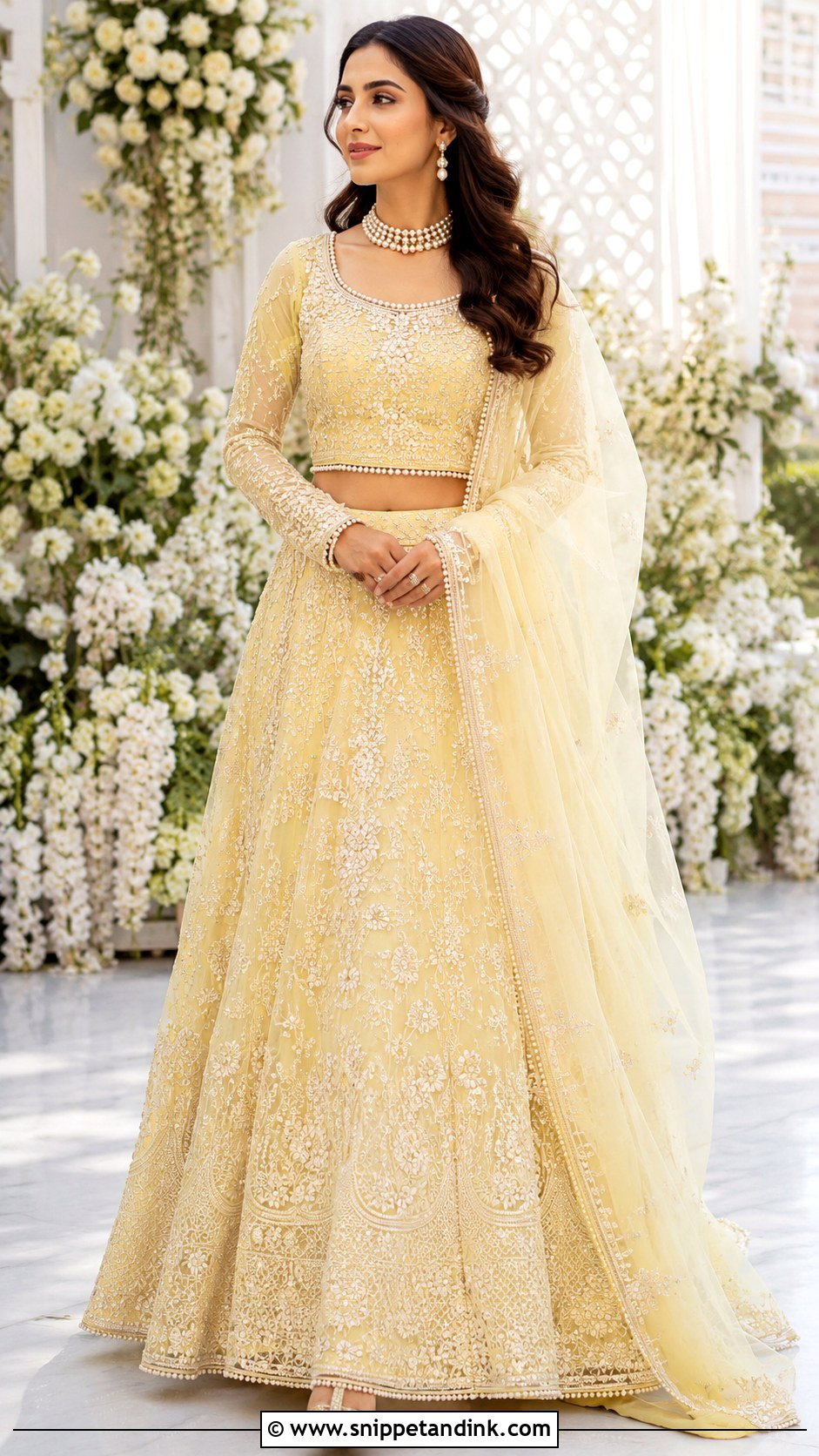 Pastel Yellow Valima Dress - Snippet and Ink - 25 Valima Dress for Bride Ideas