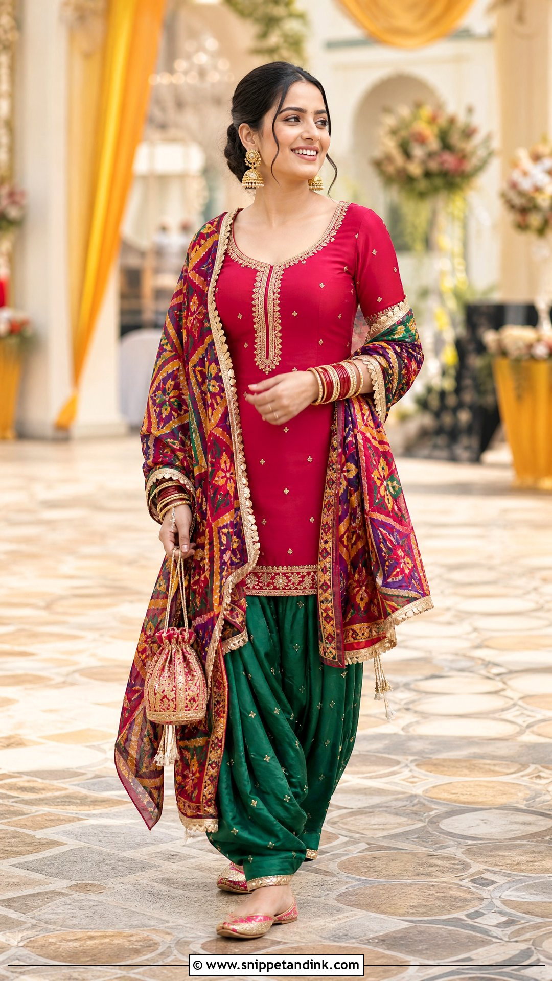 Patiala Suit Wedding Outfit - Snippet and Ink - 20 Traditional Outfits for Wedding