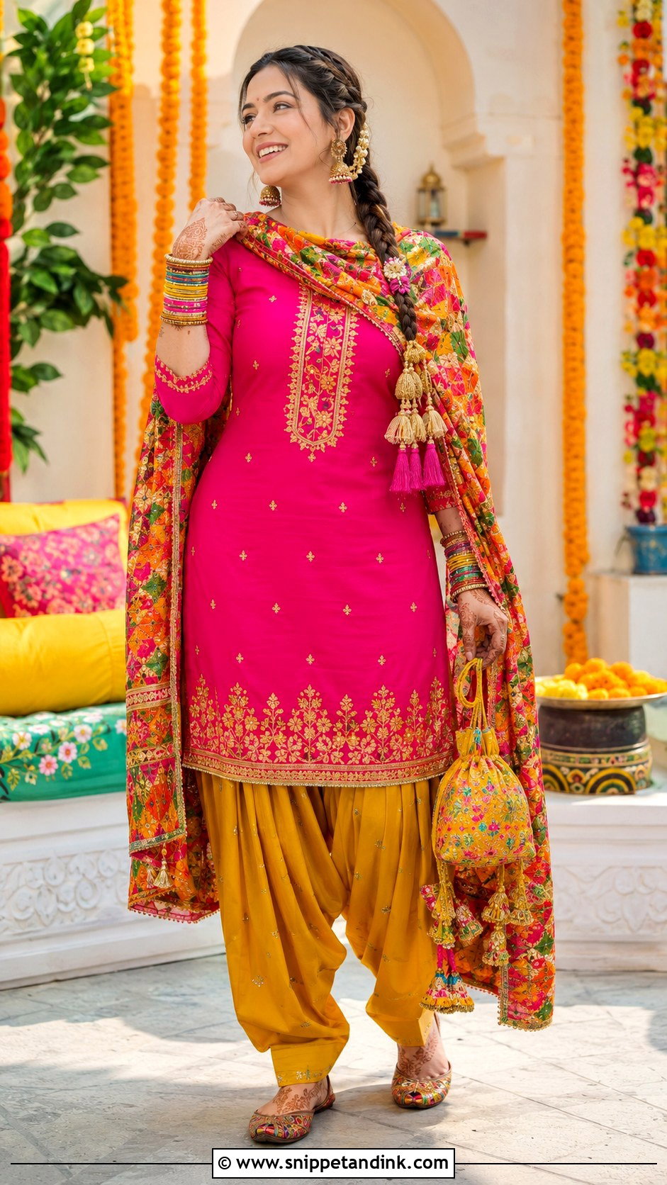 Patiala Suit Wedding Outfit - Snippet and Ink - 20 Ethnic Wedding Outfits