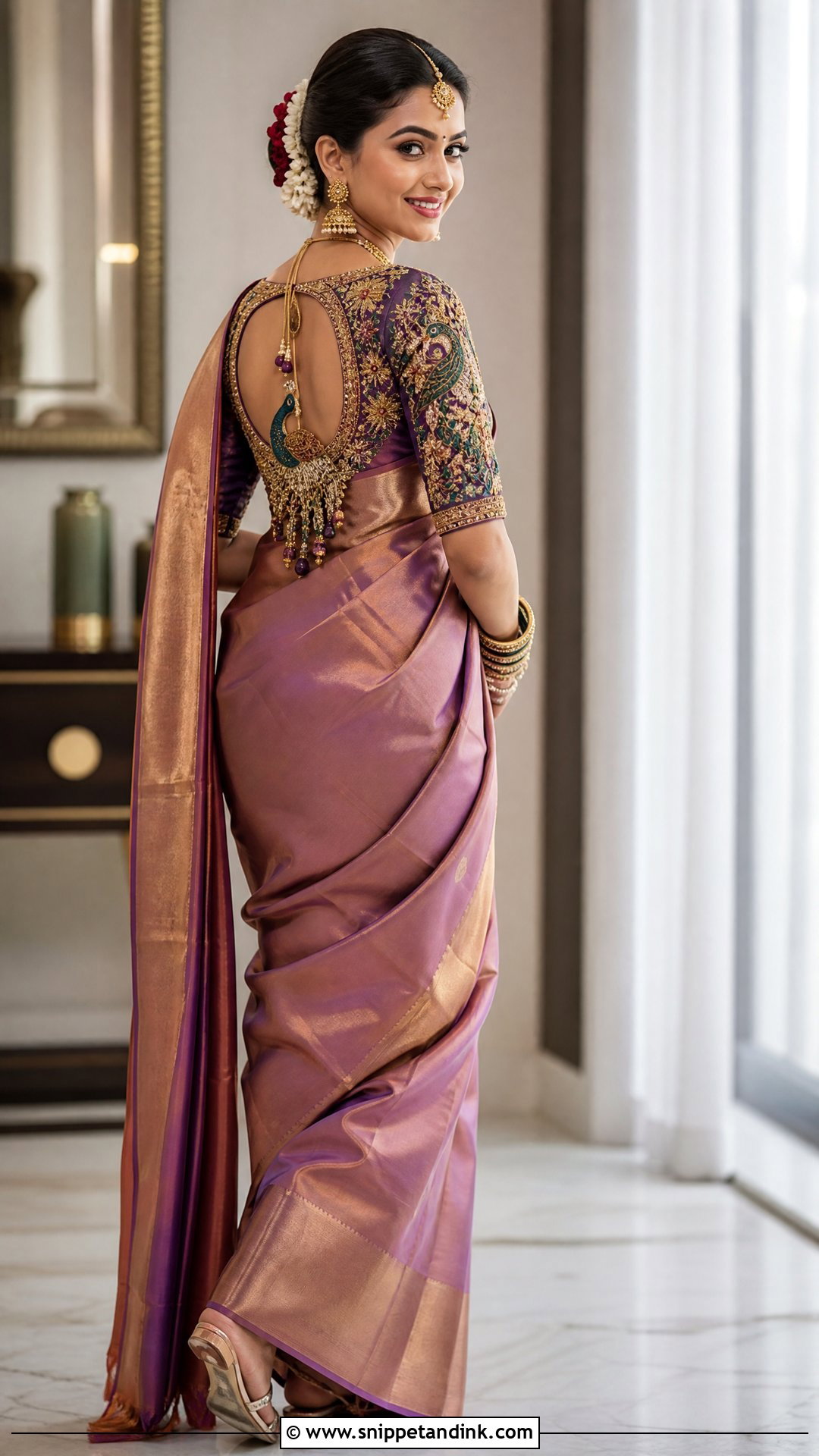 Peacock Aari Work Bridal Blouse - Snippet and Ink - 25 Bridal Aari Work Ideas