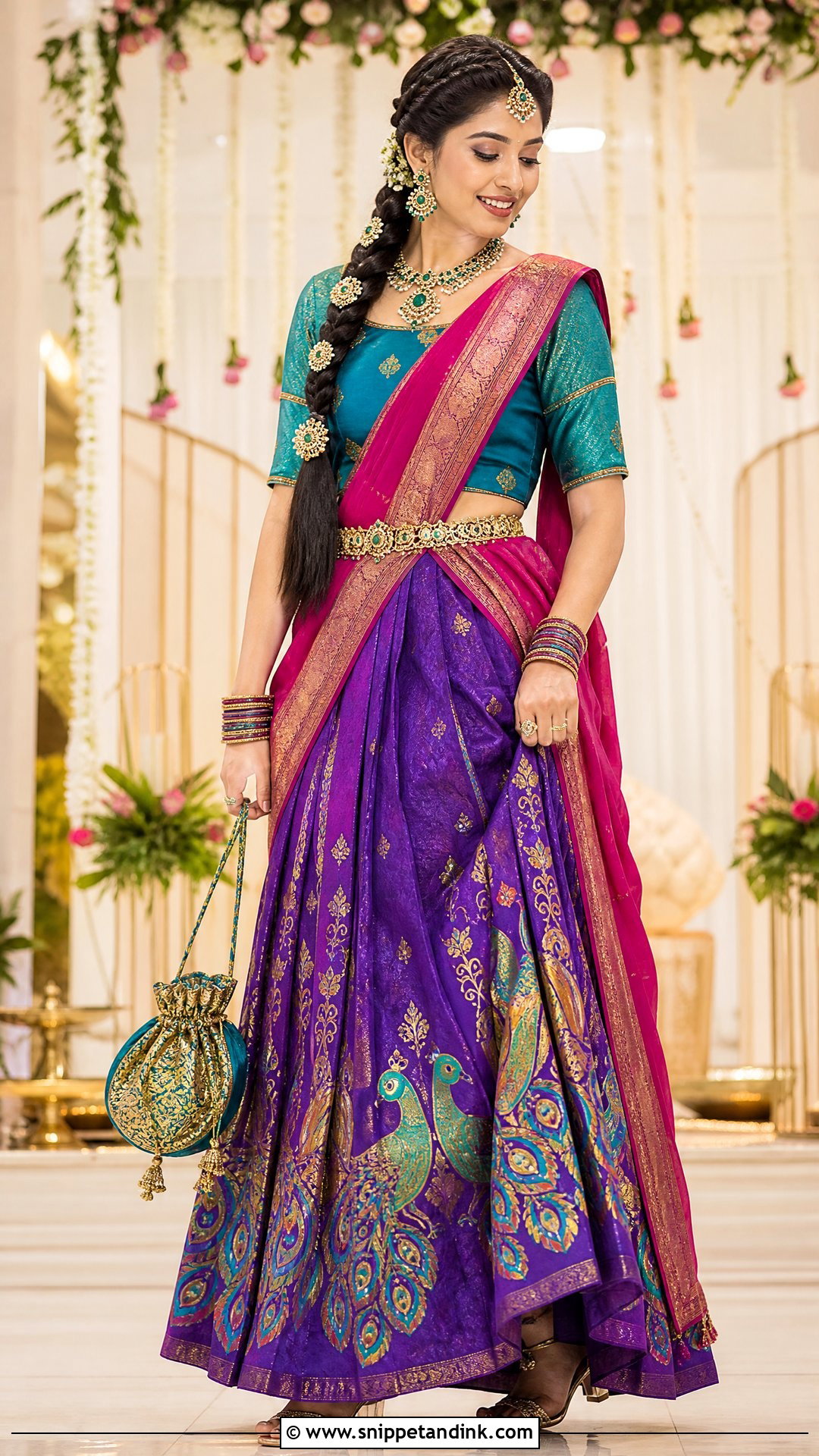Peacock Motif Wedding Thavani - Snippet and Ink - 20 Thavani Styles for Wedding