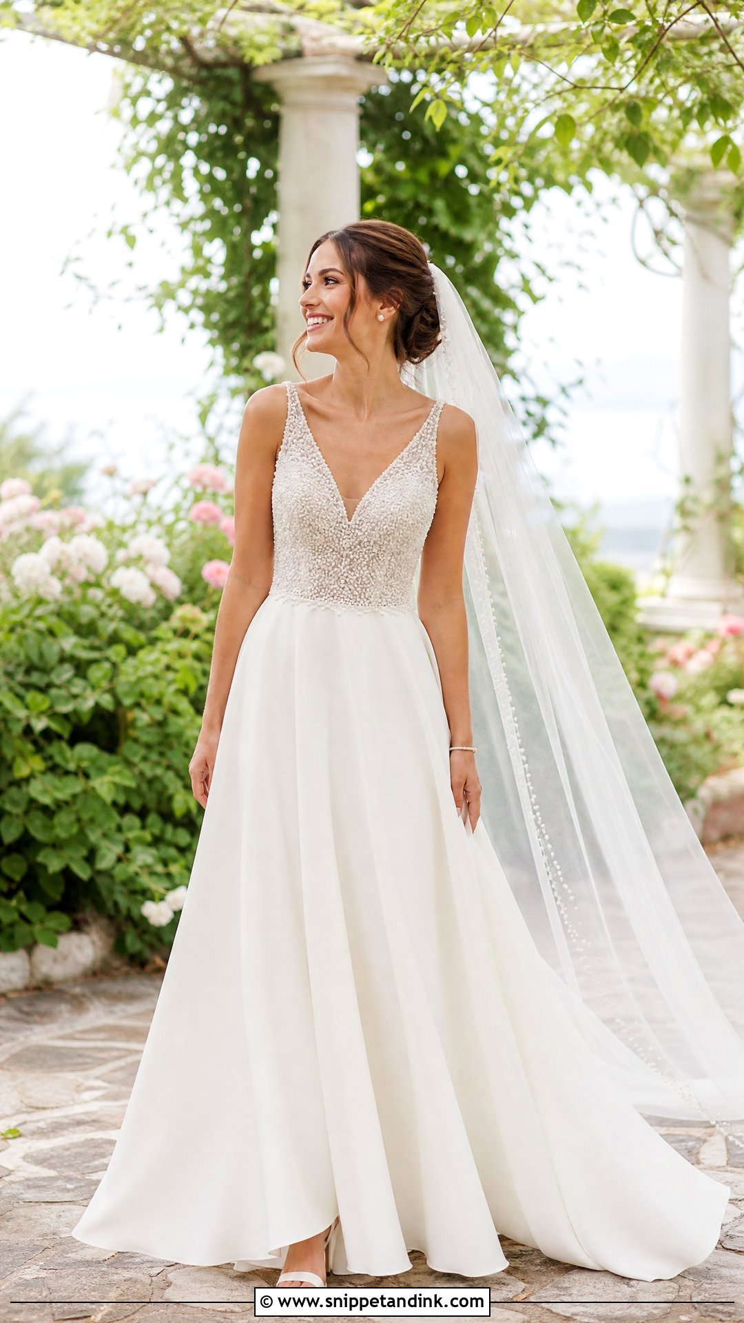 Pearl A Line Wedding Dress - Snippet and Ink - 25 Wedding Dress Pearls Ideas