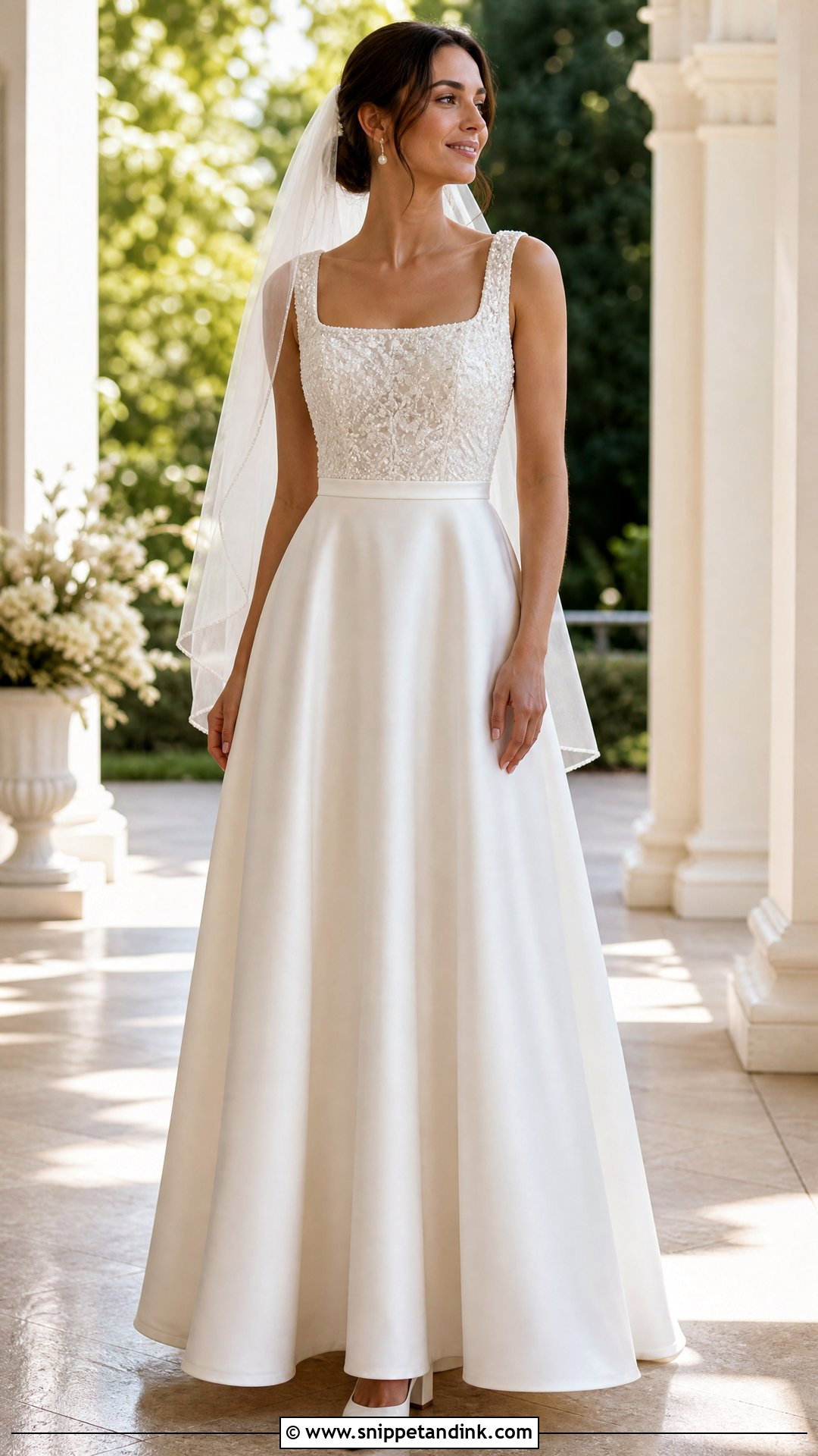 Pearl A Line Wedding Dress - Snippet and Ink - 20 Vintage Pearl Wedding Dress Ideas