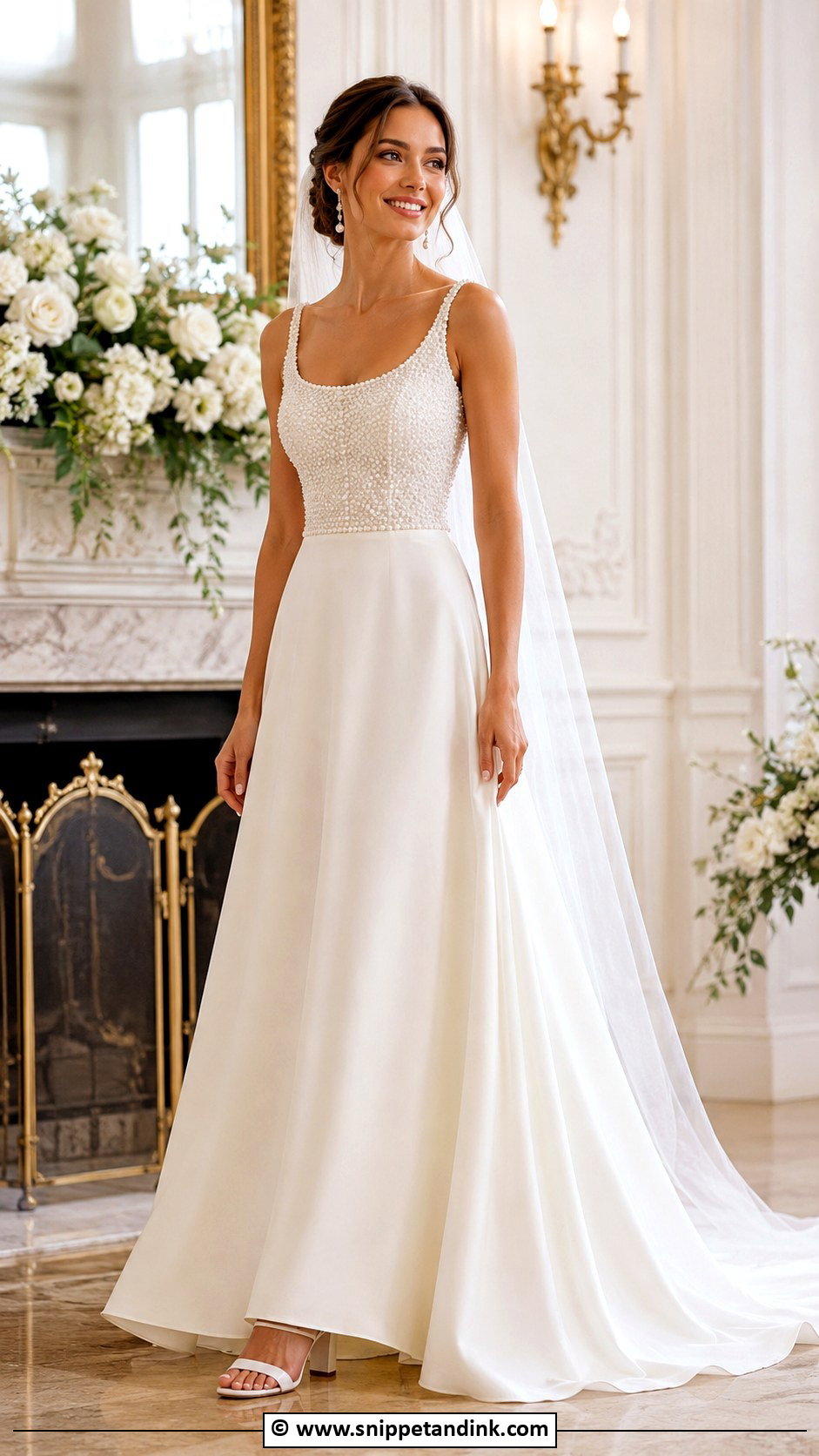 Pearl A Line Wedding Dress - Snippet and Ink - 25 Wedding Dress with Pearls Ideas