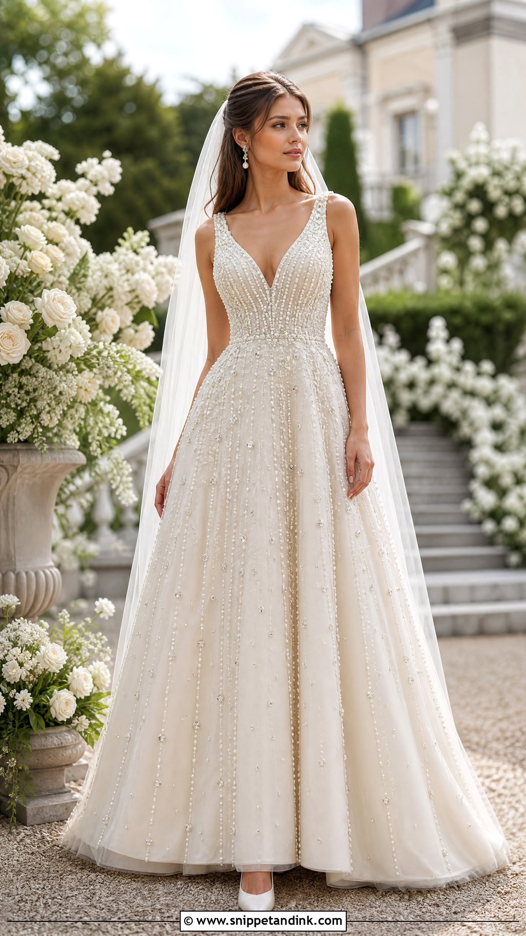 Pearl And Diamond Wedding Dress - Snippet and Ink - 20 Wedding Dress with Diamonds Ideas