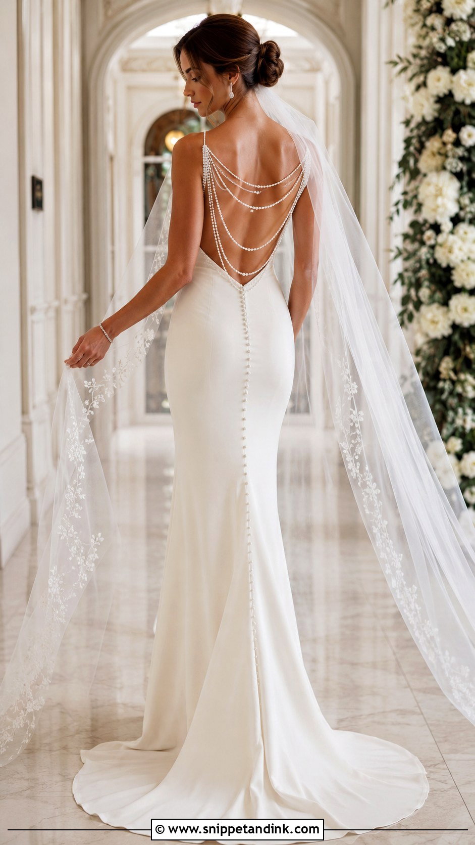 Pearl Back Wedding Dress - Snippet and Ink - 25 Wedding Dresses with Pearls