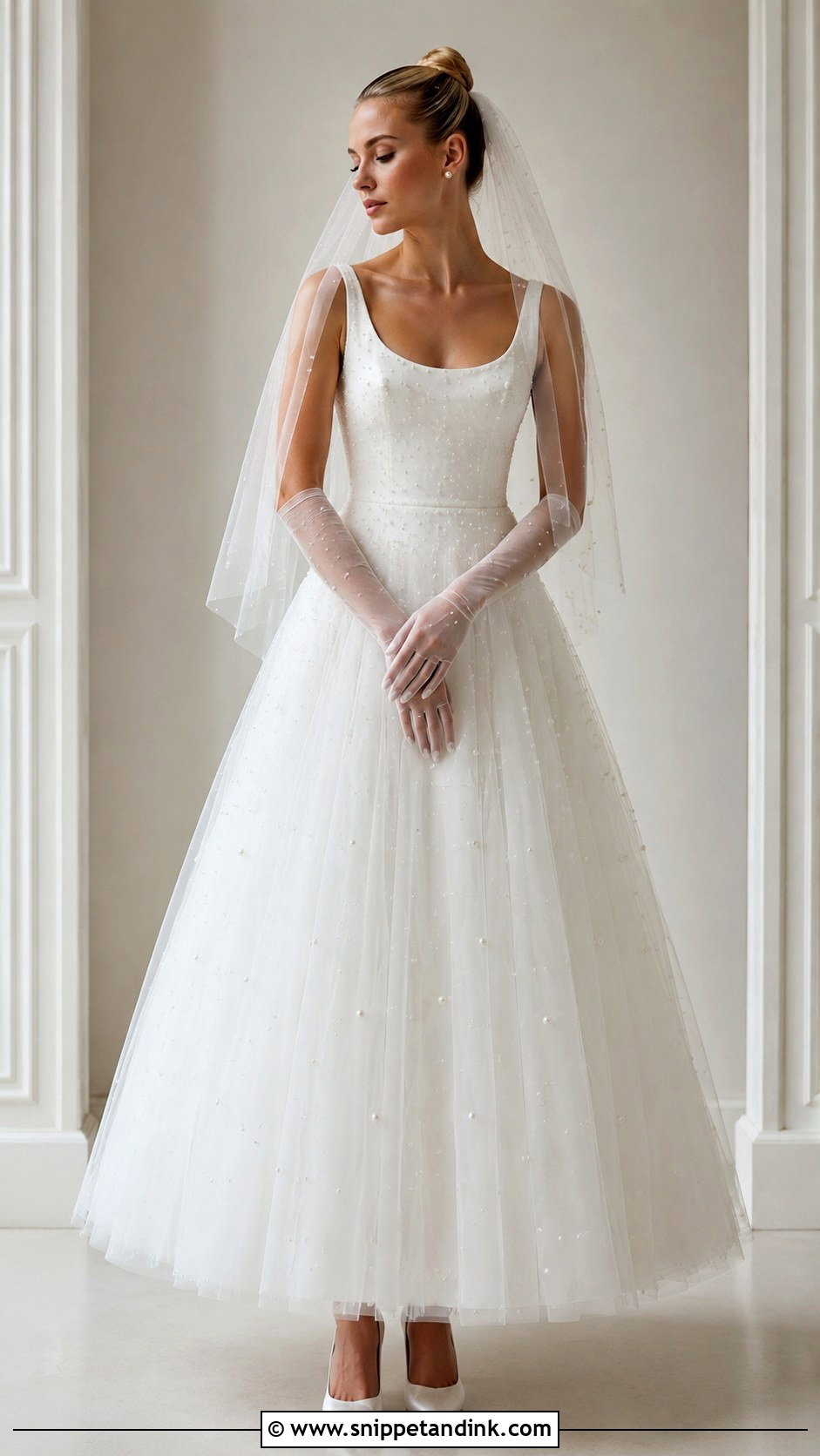 Pearl Ballerina Wedding Dress - Snippet and Ink - 20 Ballerina Wedding Dress Ideas