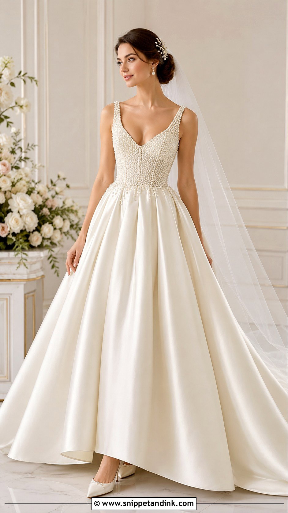 Pearl Ballgown Wedding Dress - Snippet and Ink - 25 Ballgown Wedding Dresses