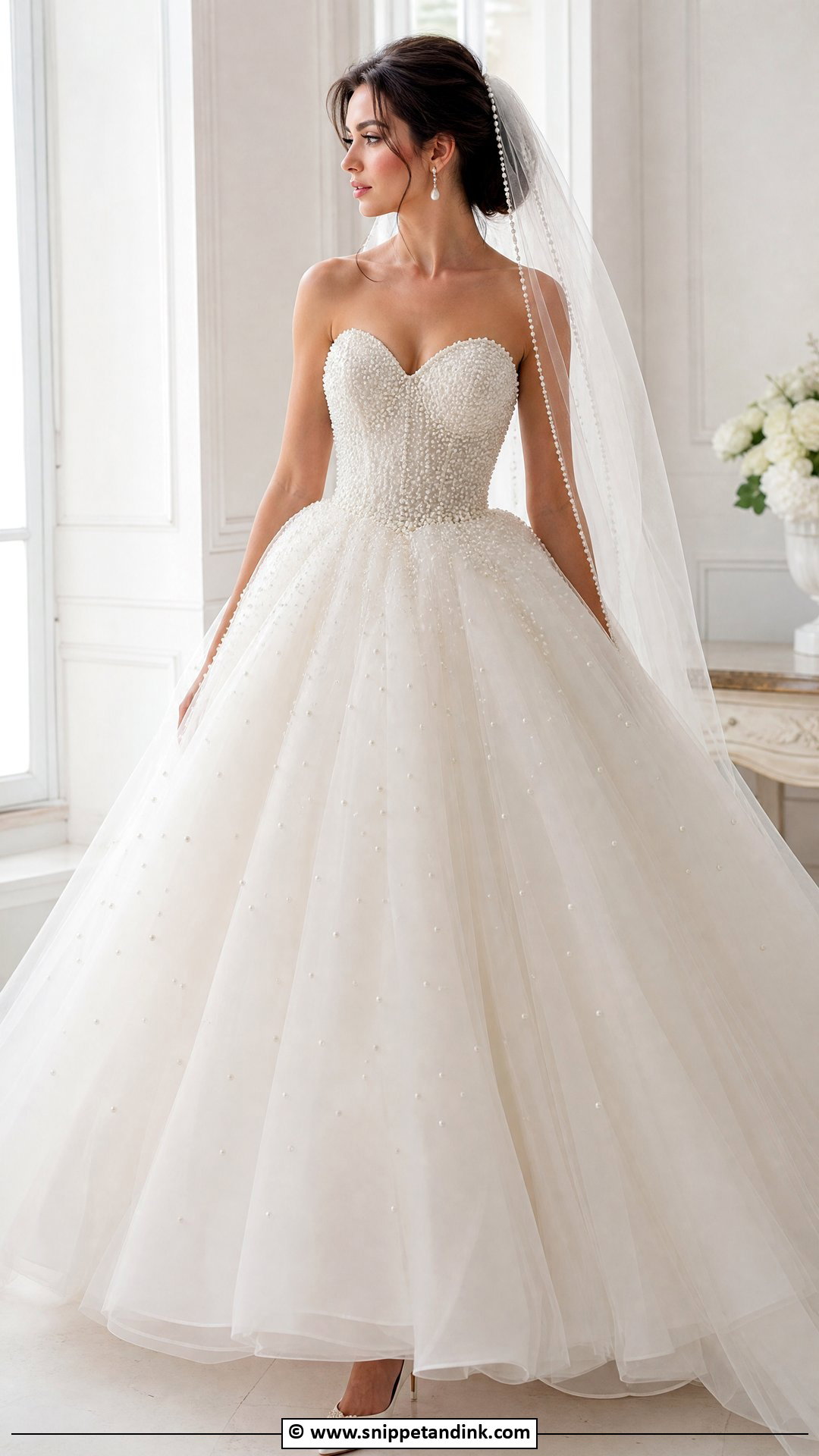 Pearl Ballgown Wedding Dress - Snippet and Ink - 35 Ballgown Wedding Dress Ideas