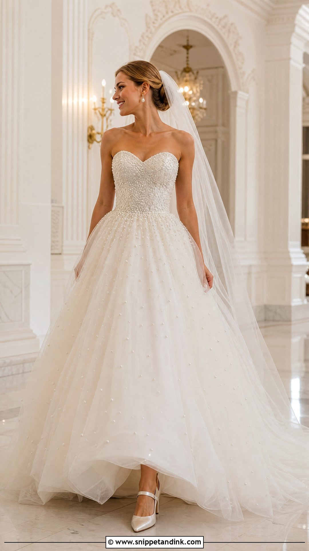 Pearl Ballroom Wedding Dress - Snippet and Ink - 25 Ballroom Wedding Dress Ideas