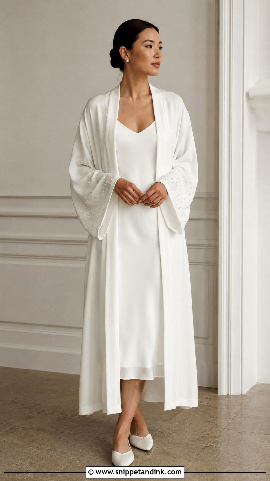 Pearl Batas Bride Robe Outfit - Snippet and Ink - 20 Batas Bride Ideas