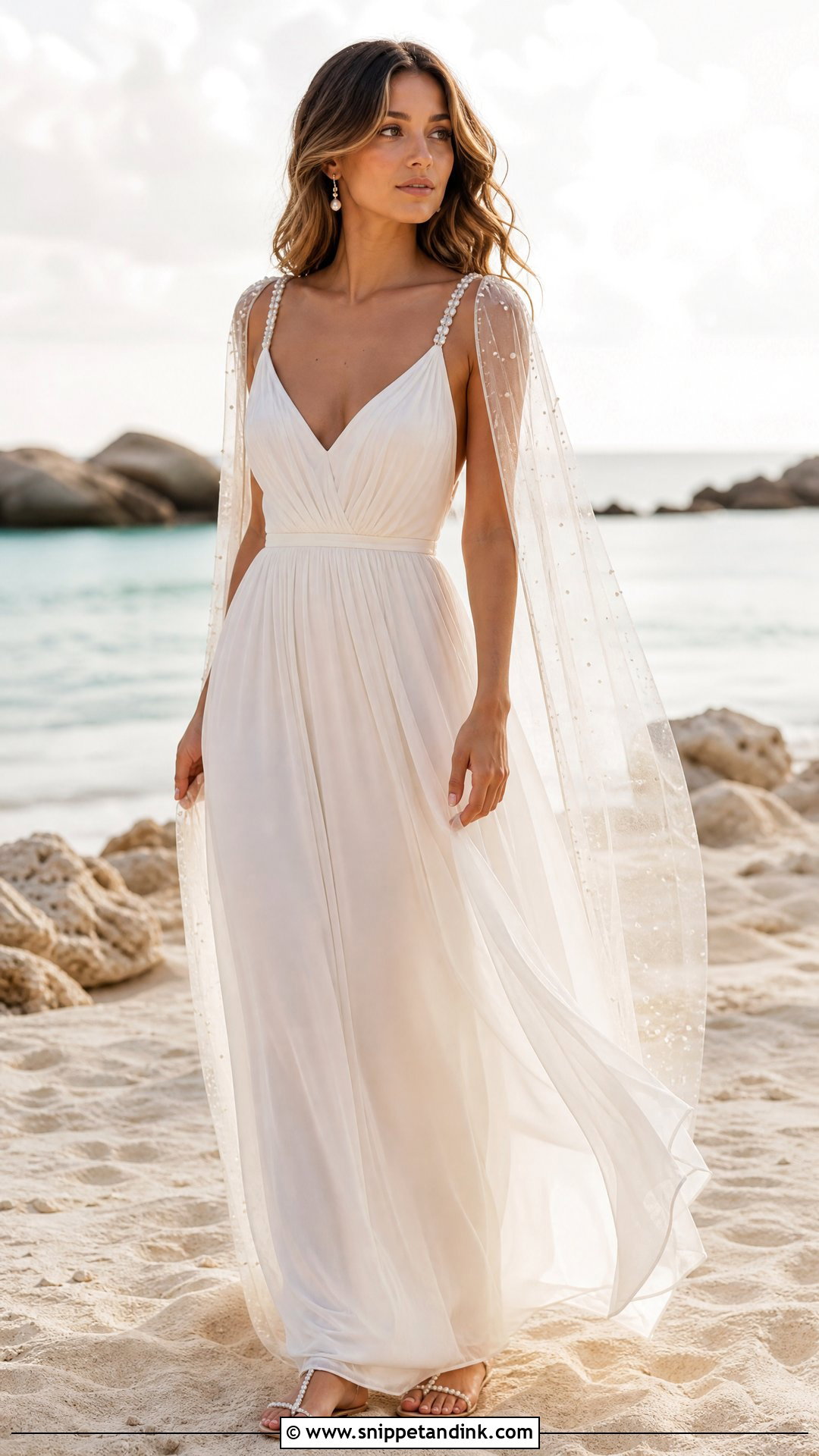Pearl Beach Wedding Dress - Snippet and Ink - 25 Wedding Dress Pearls Ideas