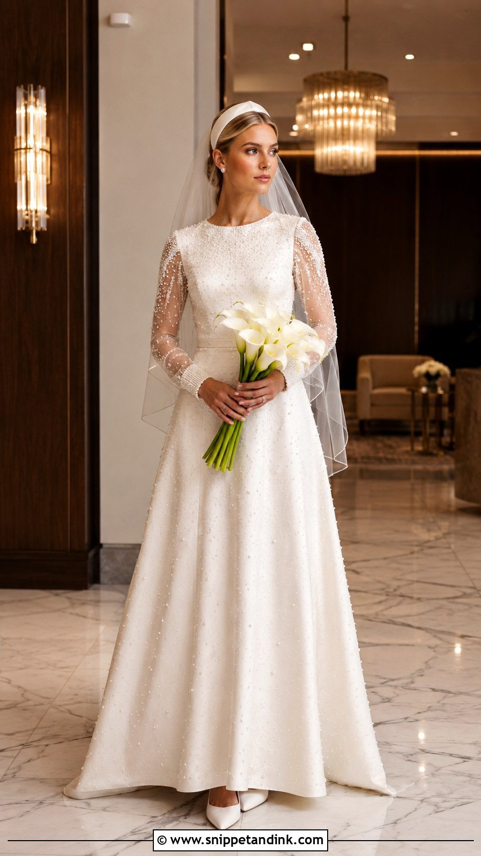 Pearl Beaded Blair Wedding Dress - Snippet and Ink - 20 Blair Wedding Dress Ideas