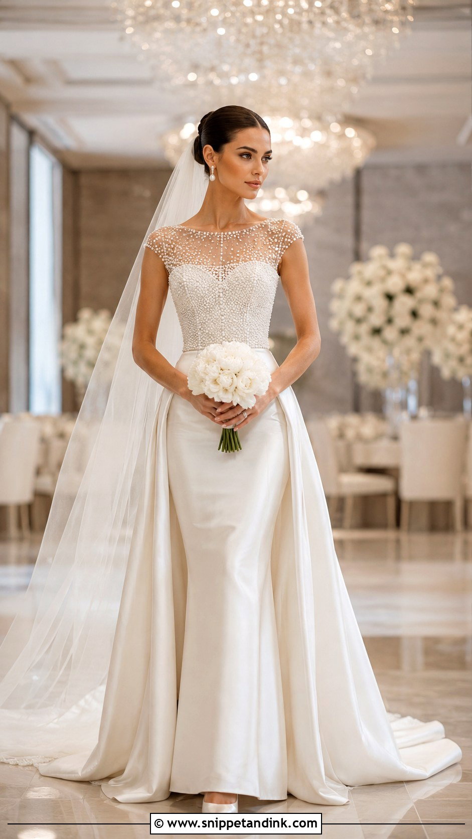 Pearl Beaded Couture Wedding Dress - Snippet and Ink - 20 Couture Wedding Dresses