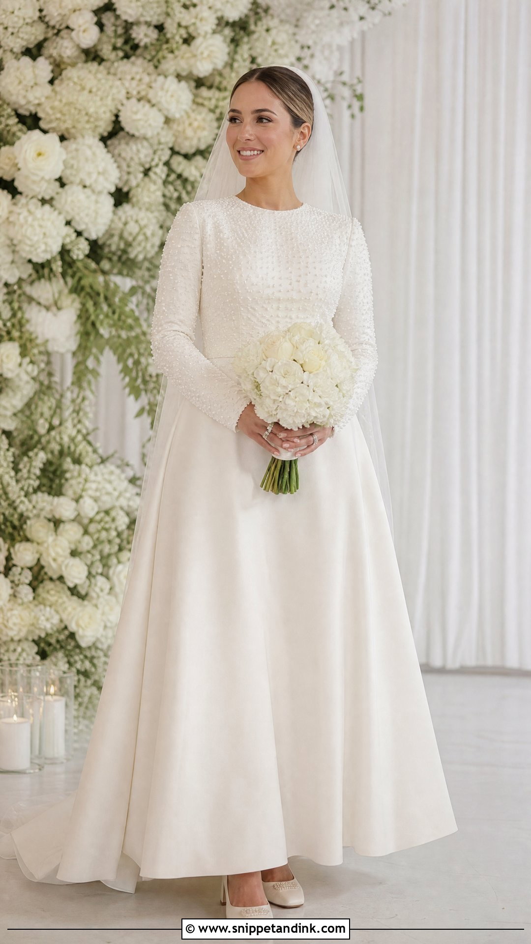 Pearl Beaded Jewish Wedding Dress - Snippet and Ink - 25 Jewish Wedding Dress Ideas