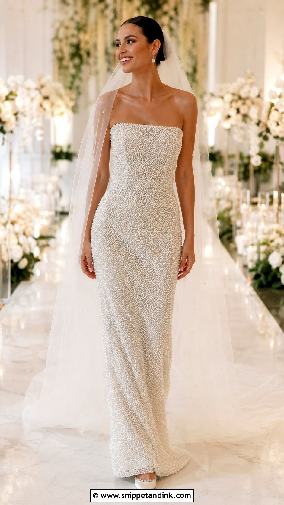 Pearl Beaded Wedding Dress - Snippet and Ink - 25 Wedding Dresses with Pearls