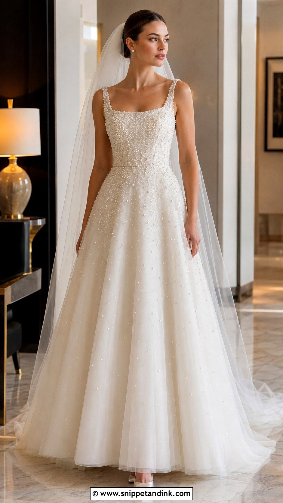 Pearl Beaded Wedding Dress - Snippet and Ink - 20 Amazing Wedding Dress Ideas