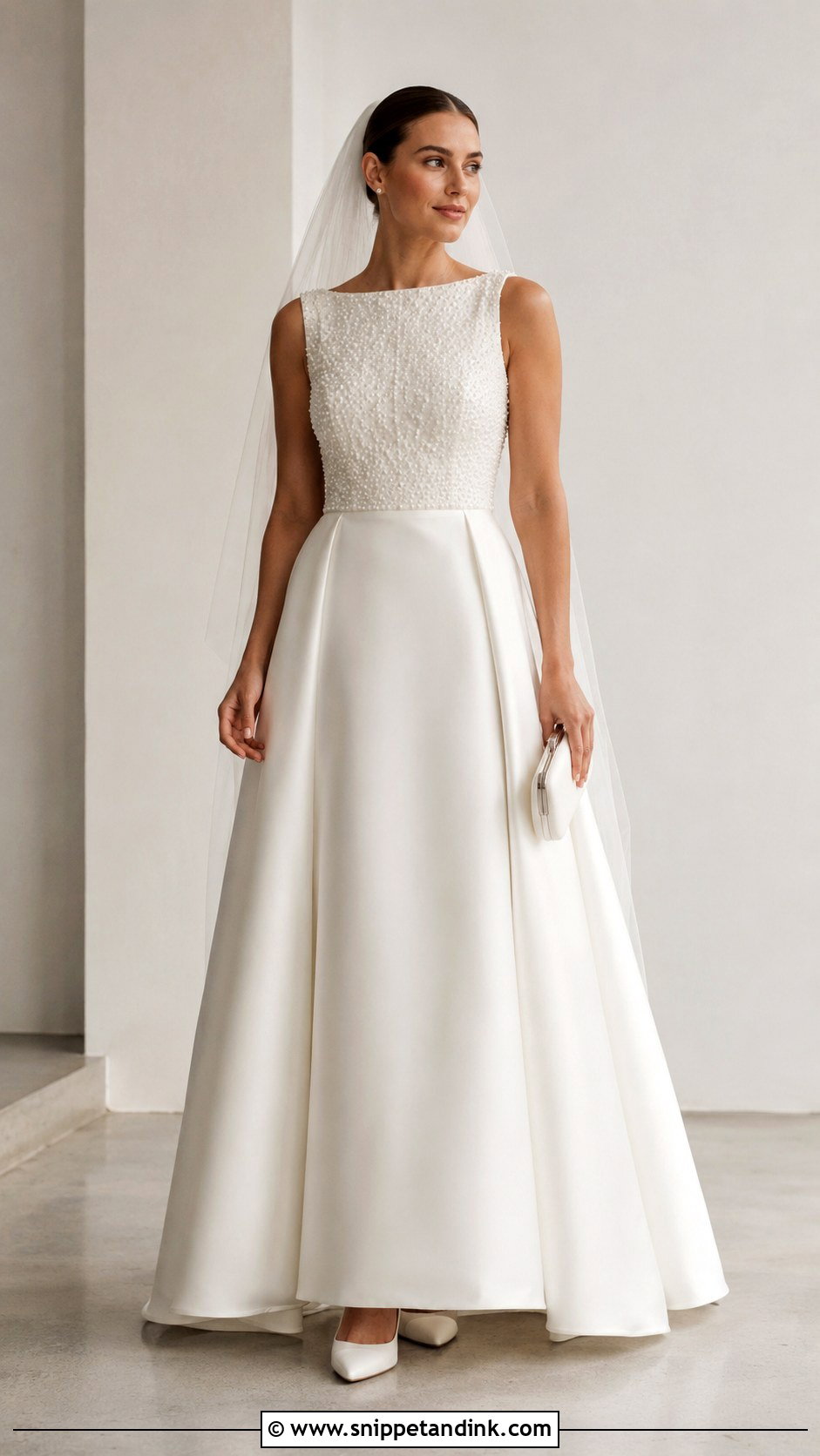 Pearl Beaded Wedding Dress - Snippet and Ink - 20 Faith Kelly Wedding Dress Ideas
