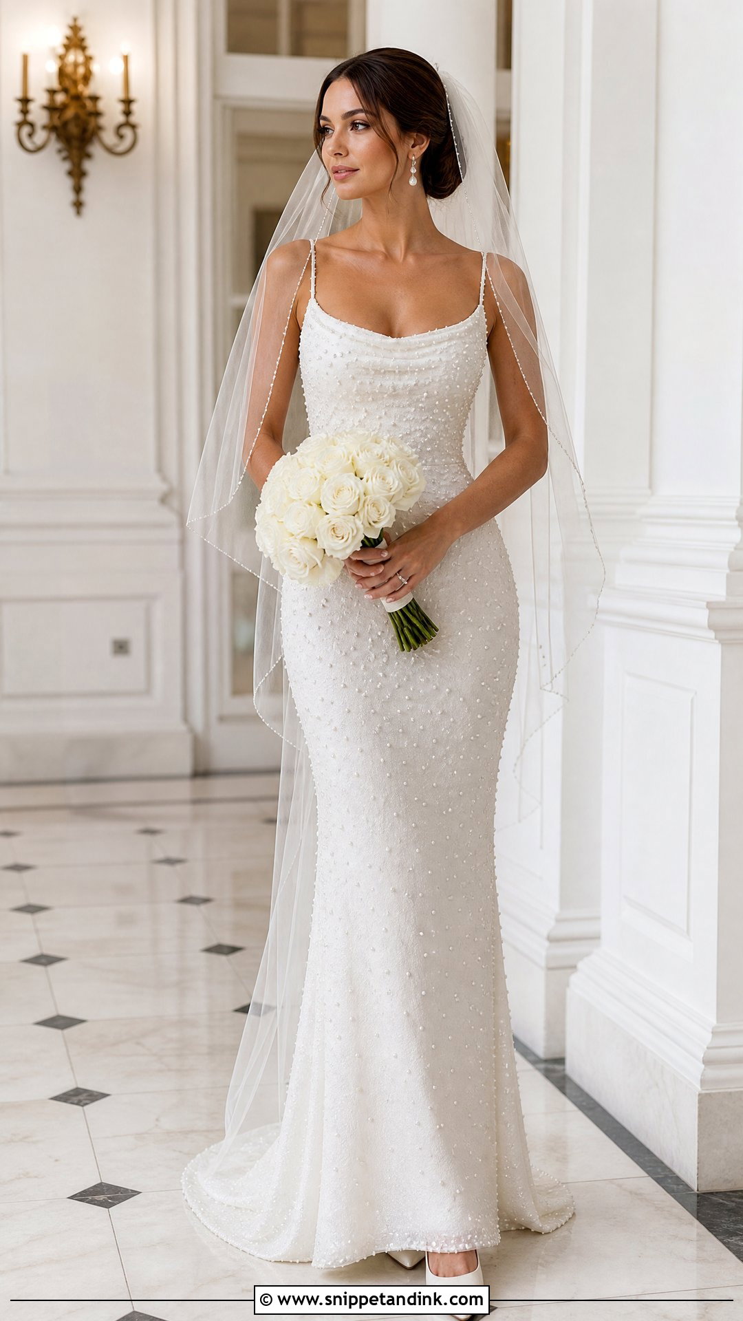 Pearl Beaded Wedding Dress - Snippet and Ink - 20 Said Yes to the Dress Ideas