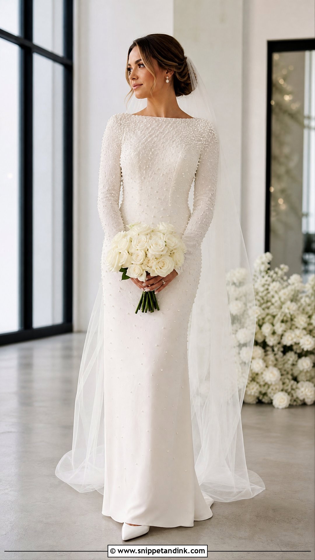 Pearl Beaded Wedding Dress - Snippet and Ink - 20 Wedding Dress Gallery Ideas