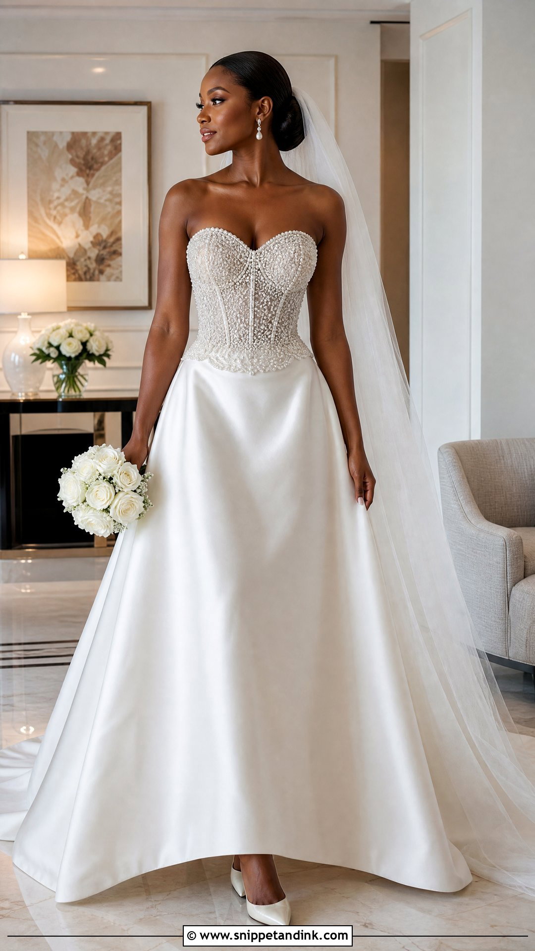 Pearl Beaded Wedding Dress - Snippet and Ink - 20 Prettiest Wedding Dress Ideas