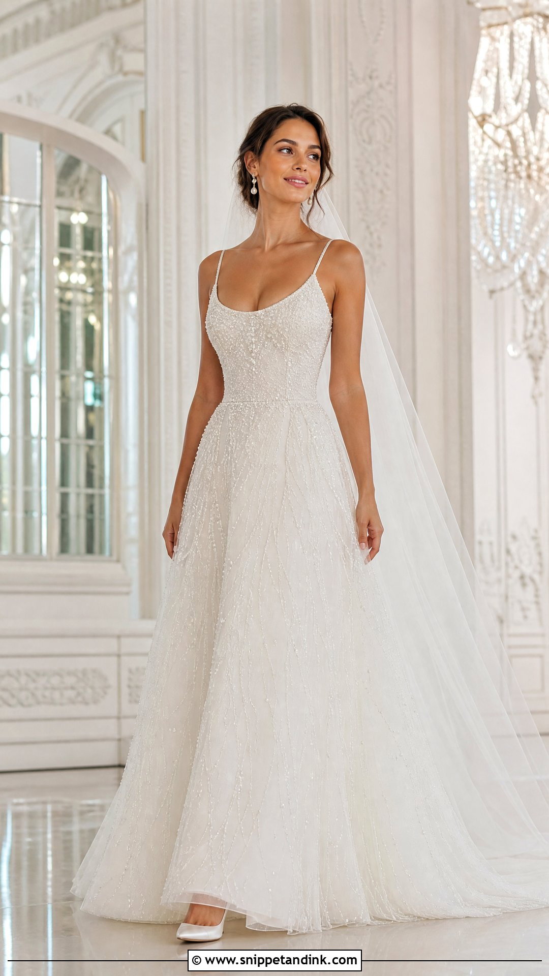 Pearl Beaded Wedding Gown - Snippet and Ink - 20 Wedding Gown 2025 Ideas