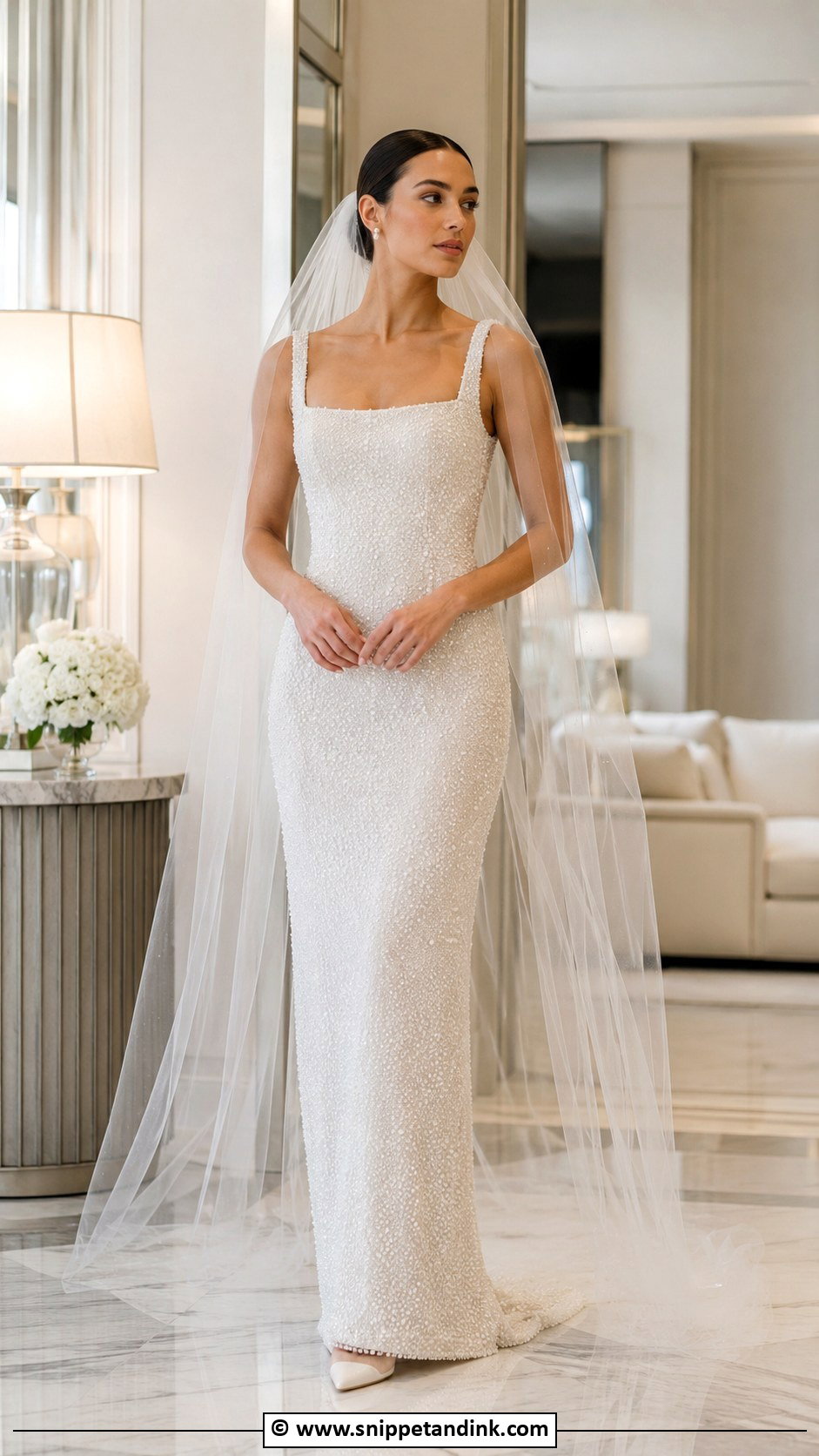 Pearl Beaded Wedding Gown - Snippet and Ink - 30 Couture Wedding Gowns