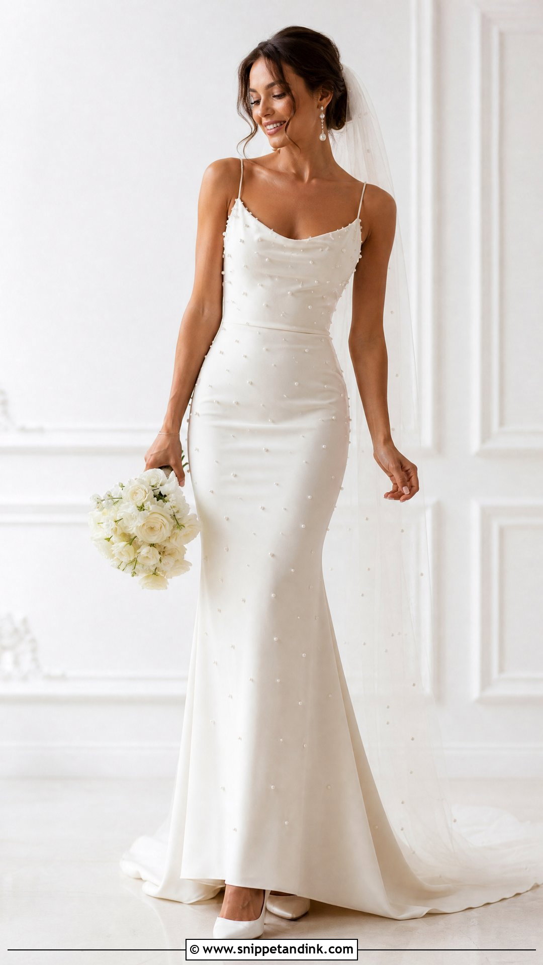 Pearl Bodycon Wedding Dress - Snippet and Ink - 25 Bodycon Wedding Dress Ideas