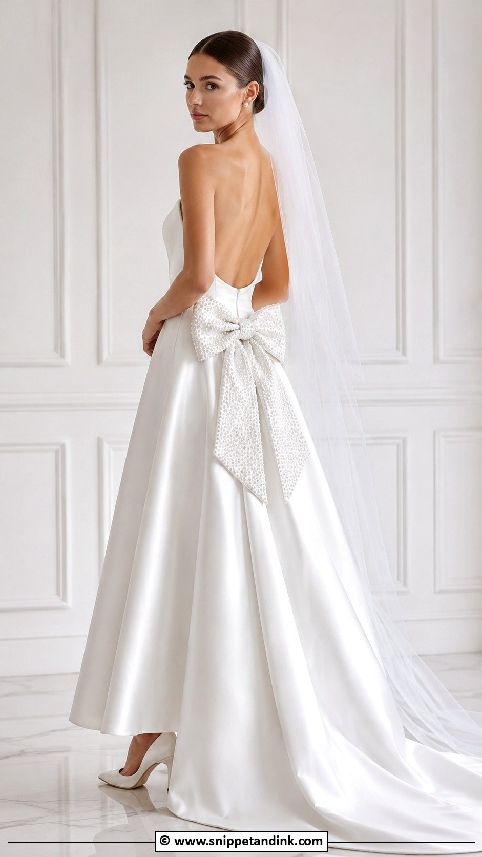 Pearl Bow Wedding Dress - Snippet and Ink - 25 Wedding Dress with Pearls Ideas
