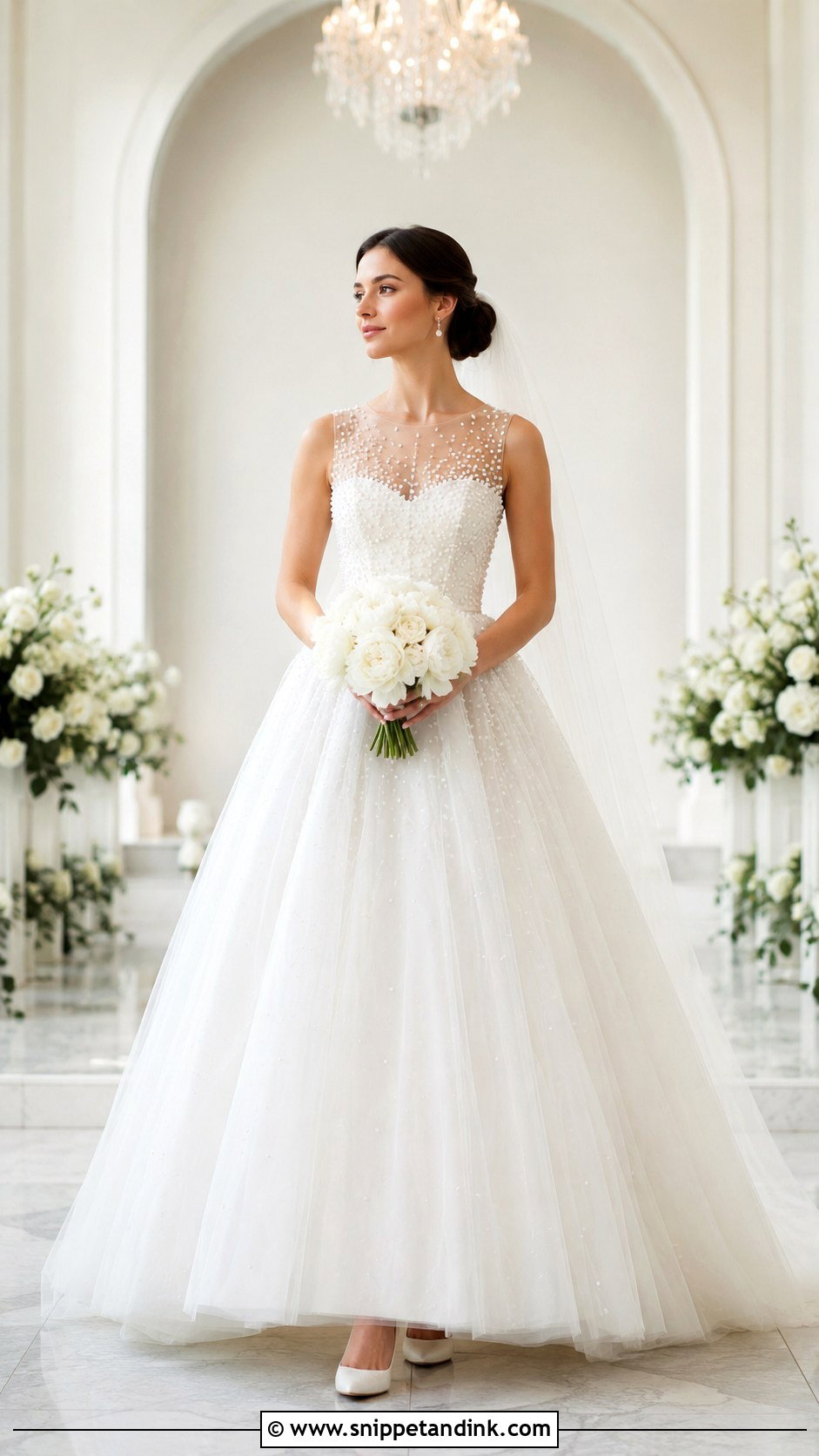 Pearl Bridal Ball Gown - Snippet and Ink - 20 Bridal Ball Gowns
