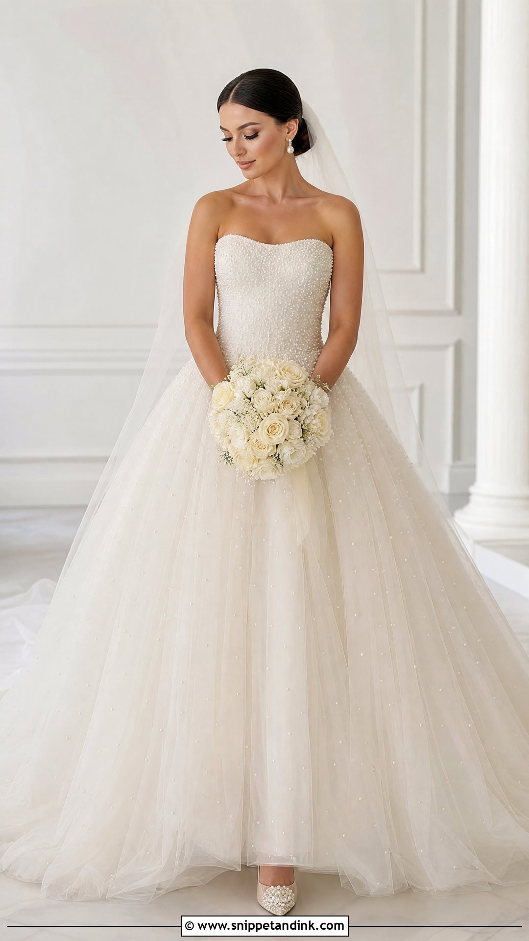 Pearl Bridal Ball Gown - Snippet and Ink - 25 Bridal Ball Gown Ideas
