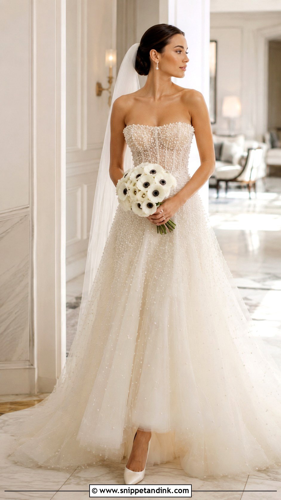 Pearl Bridal Dress - Snippet and Ink - 20 Bridal Dress Inspo Ideas