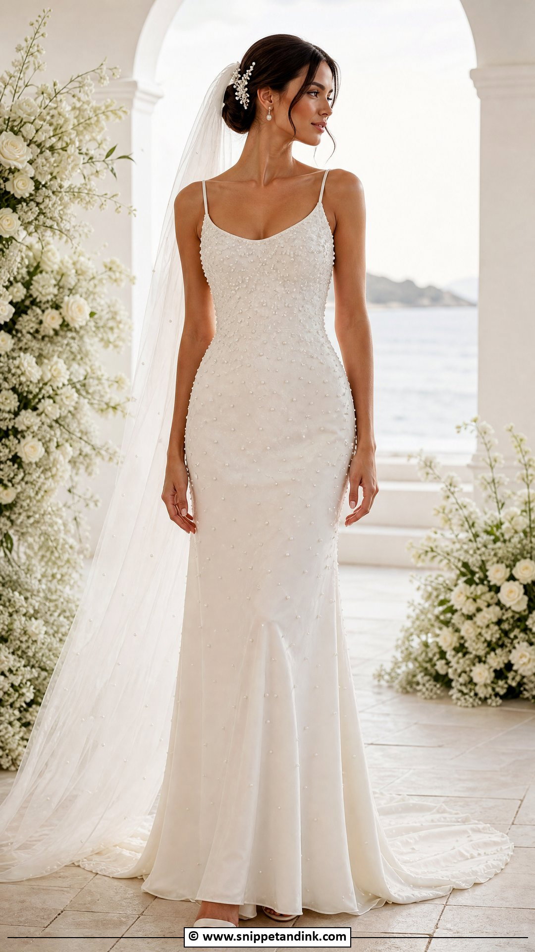 Pearl Bridal Dress Outfit - Snippet and Ink - 35 Bridal Outfit Ideas