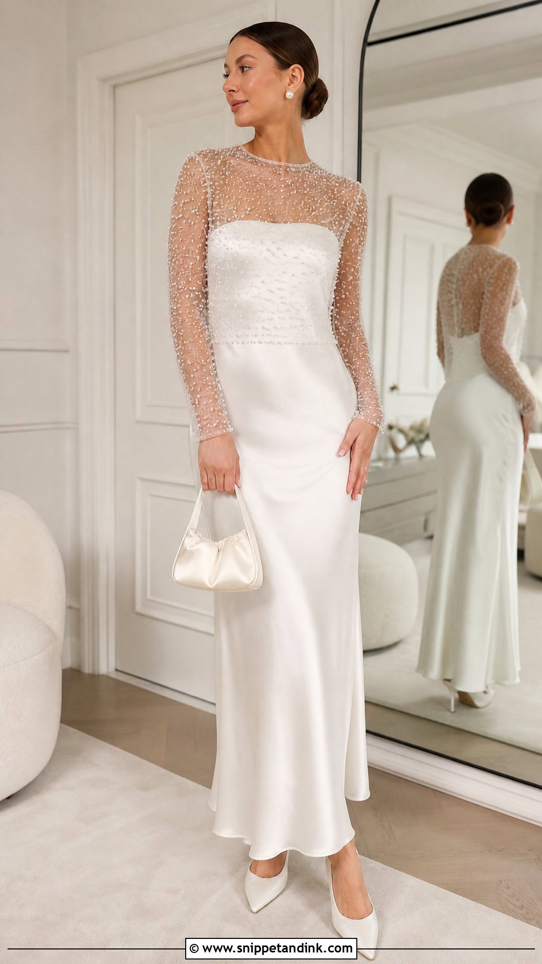 Pearl Bridal Topper Wedding Dress Cover - Snippet and Ink - 20 Wedding Dress Cover Ideas