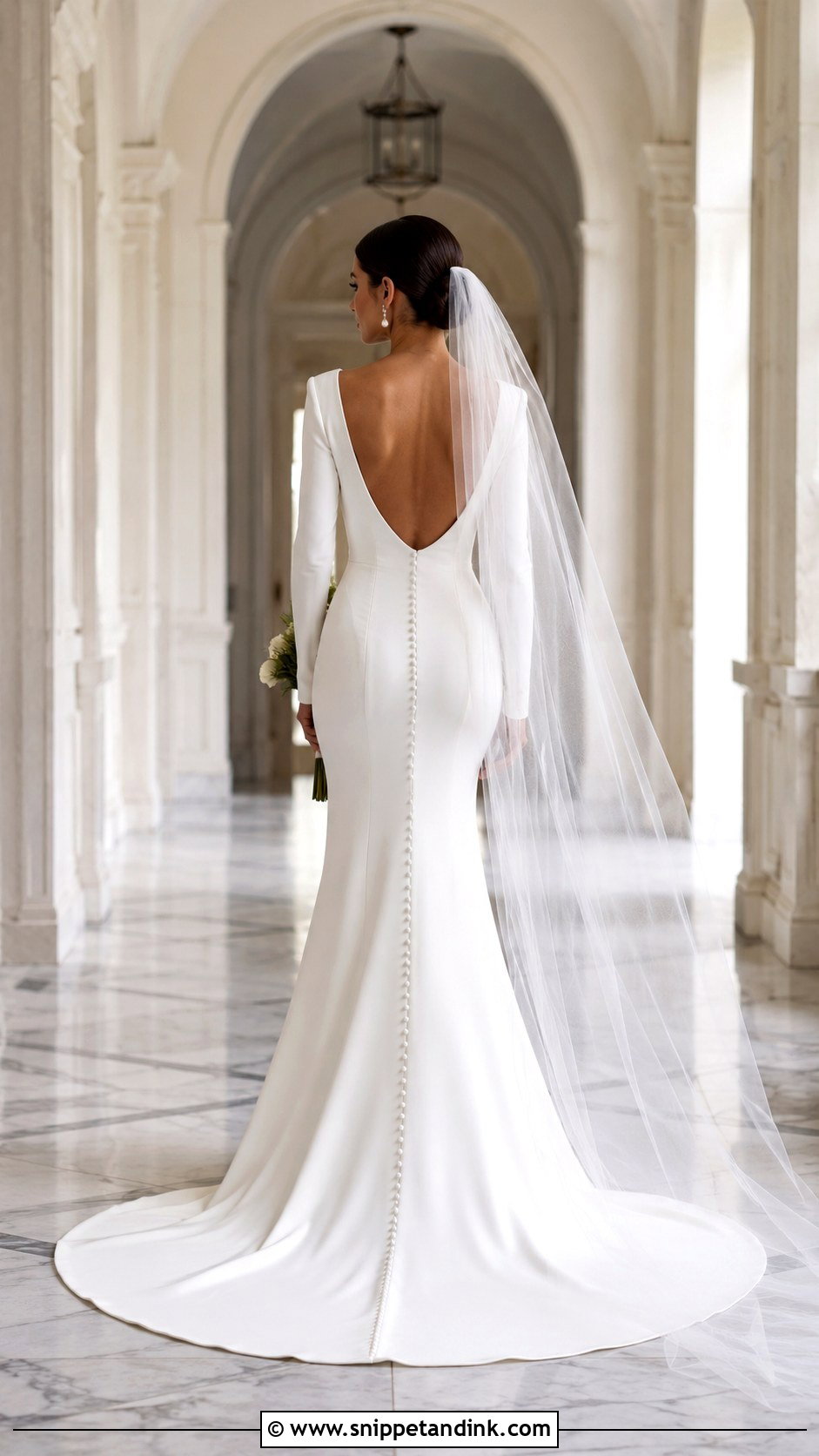 Pearl Button Back Wedding Dress - Snippet and Ink - 20 Classic Elegant Timeless Wedding Dress Ideas
