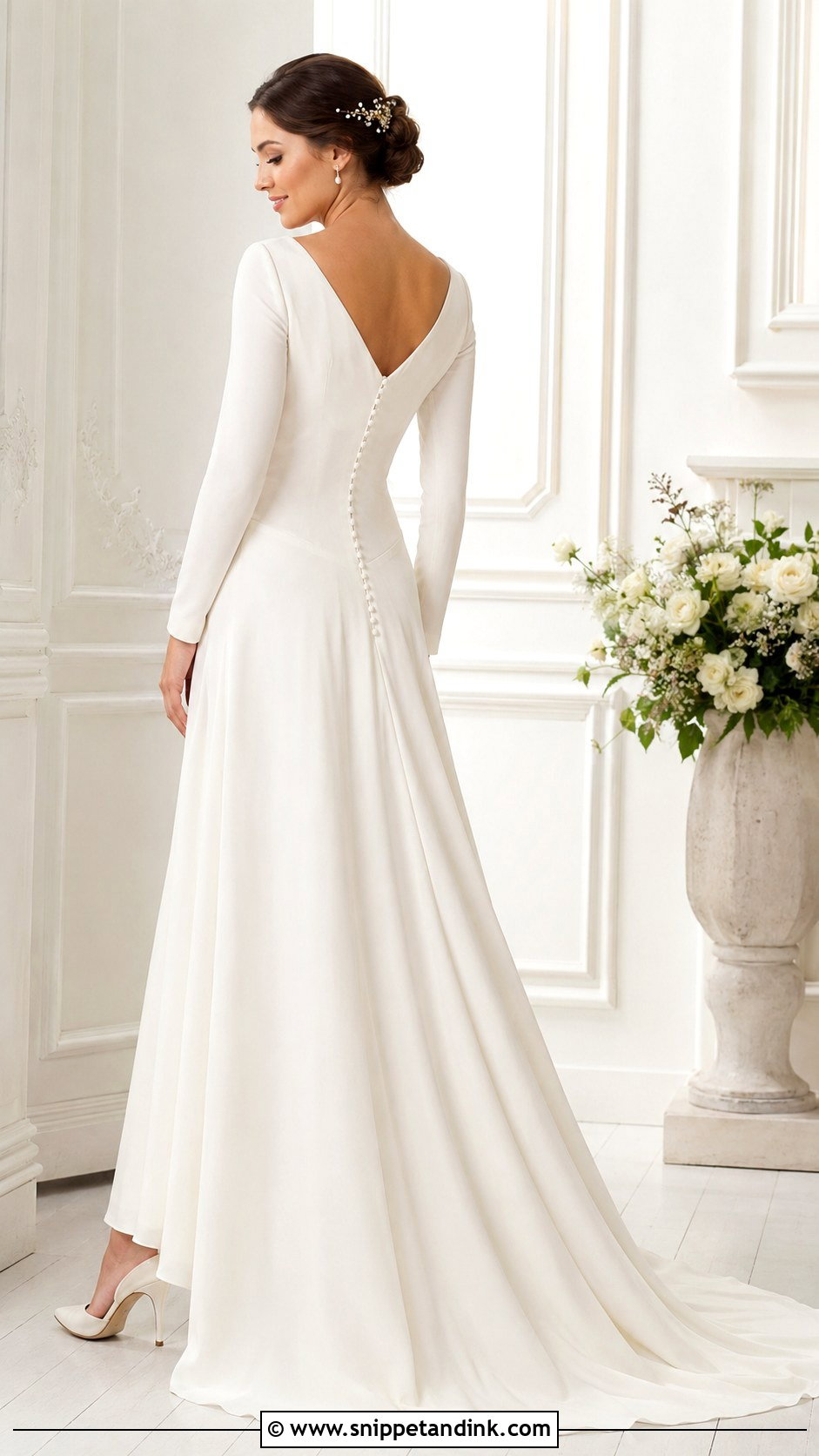 Pearl Button Wedding Dress - Snippet and Ink - 30 Vintage Romantic Wedding Dress Ideas