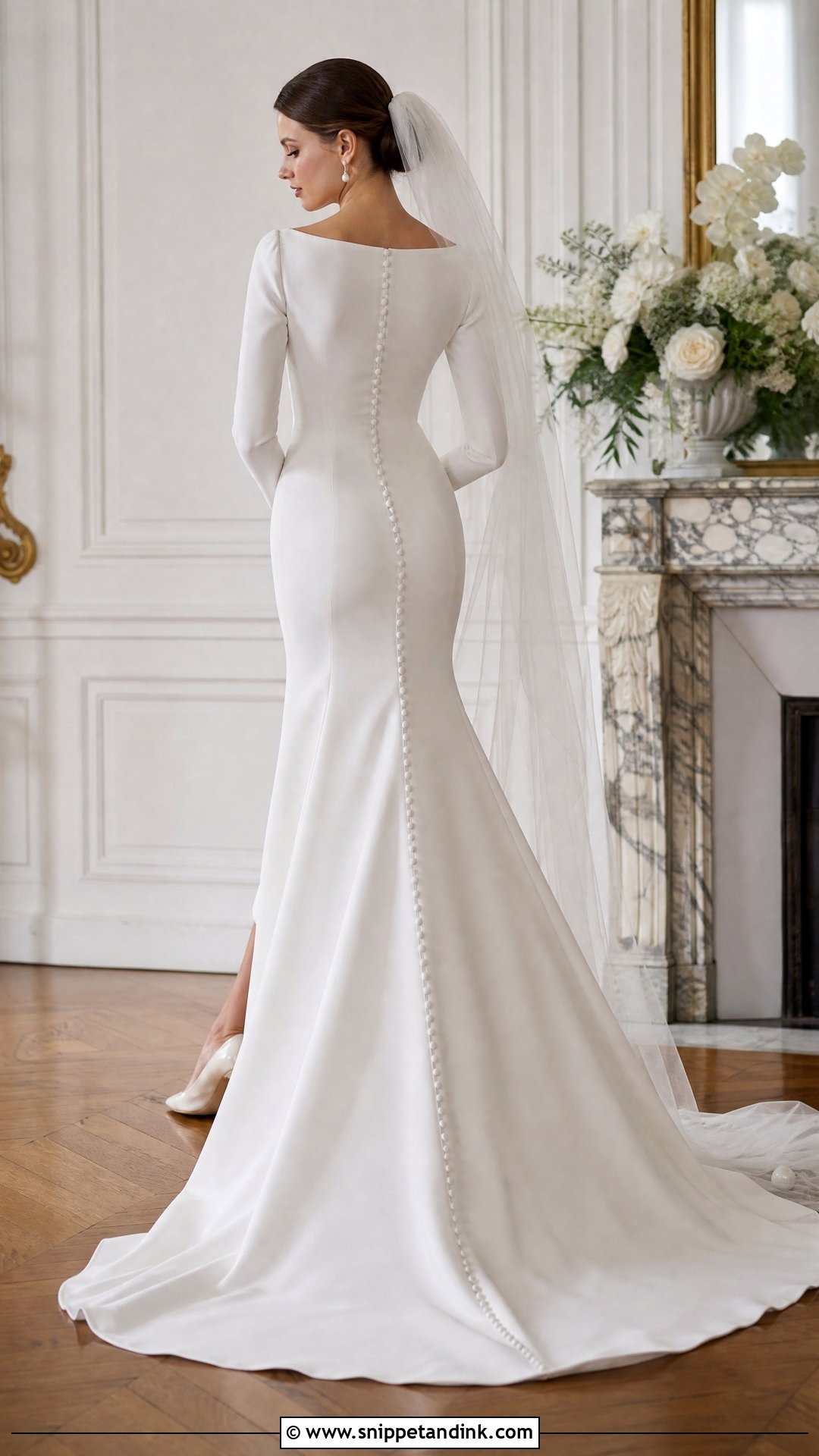 Pearl Button Wedding Dress - Snippet and Ink - 25 Modest Old Money Wedding Dress Ideas
