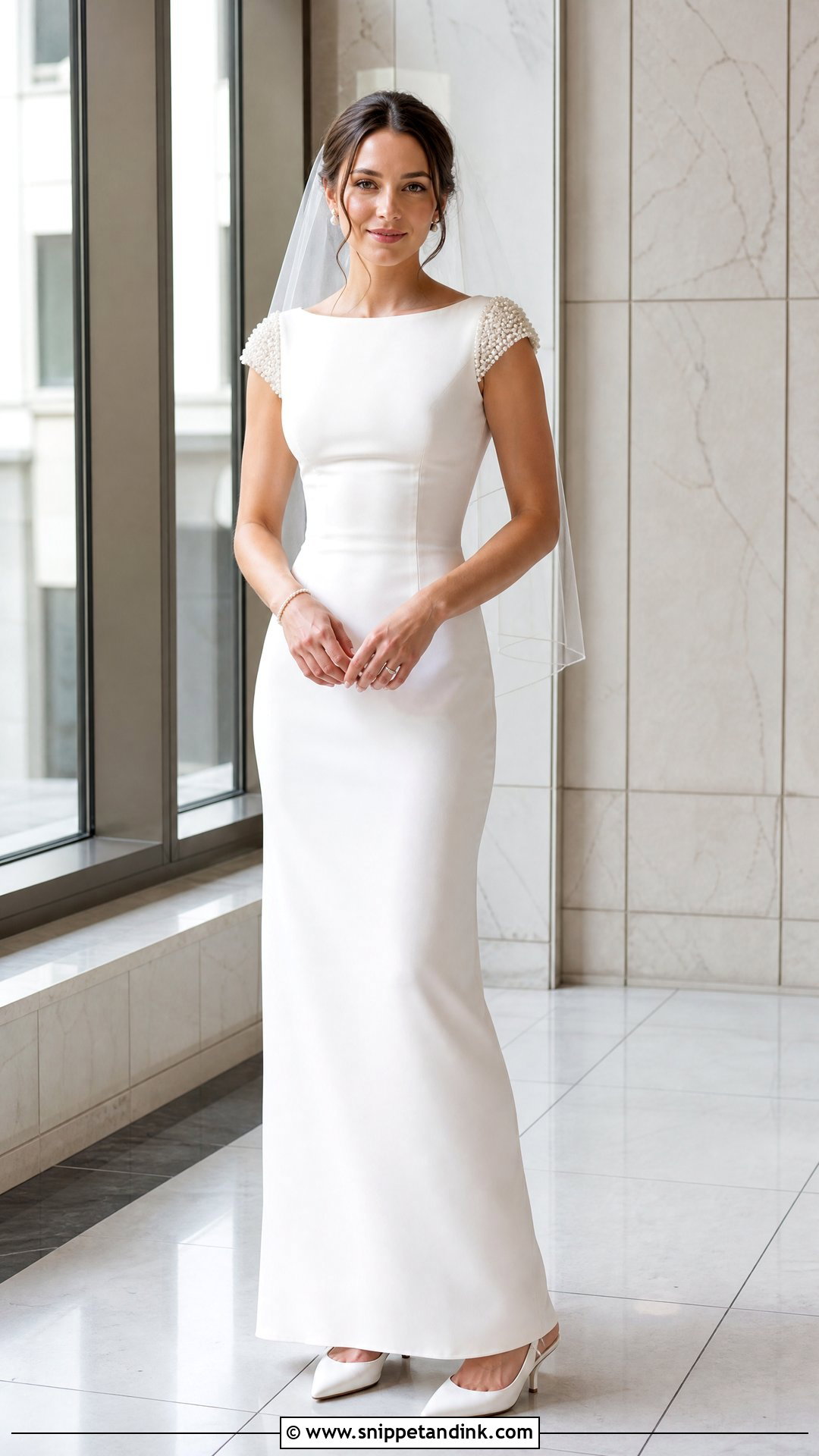 Pearl Cap Sleeve Wedding Dress - Snippet and Ink - 20 Pearl Sleeve Wedding Dress Ideas