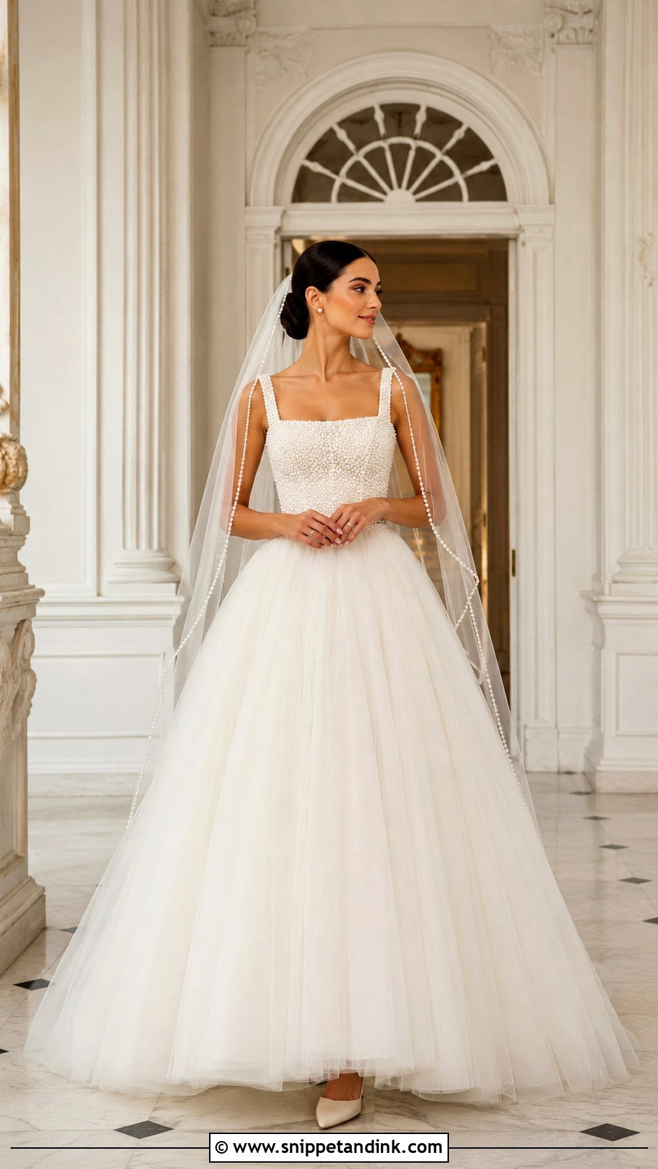 Pearl Cinderella Wedding Dress - Snippet and Ink - 20 Cinderella Dress Wedding Ideas