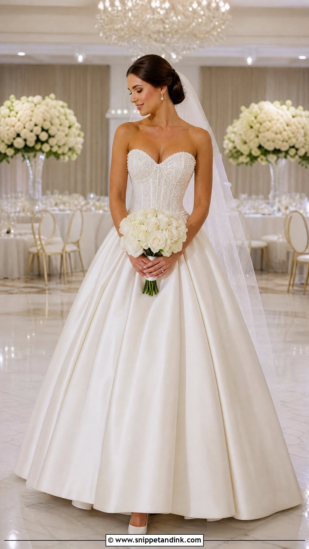 Pearl Corset Princess Wedding Dress - Snippet and Ink - 20 Princess Wedding Dresses Corset Top