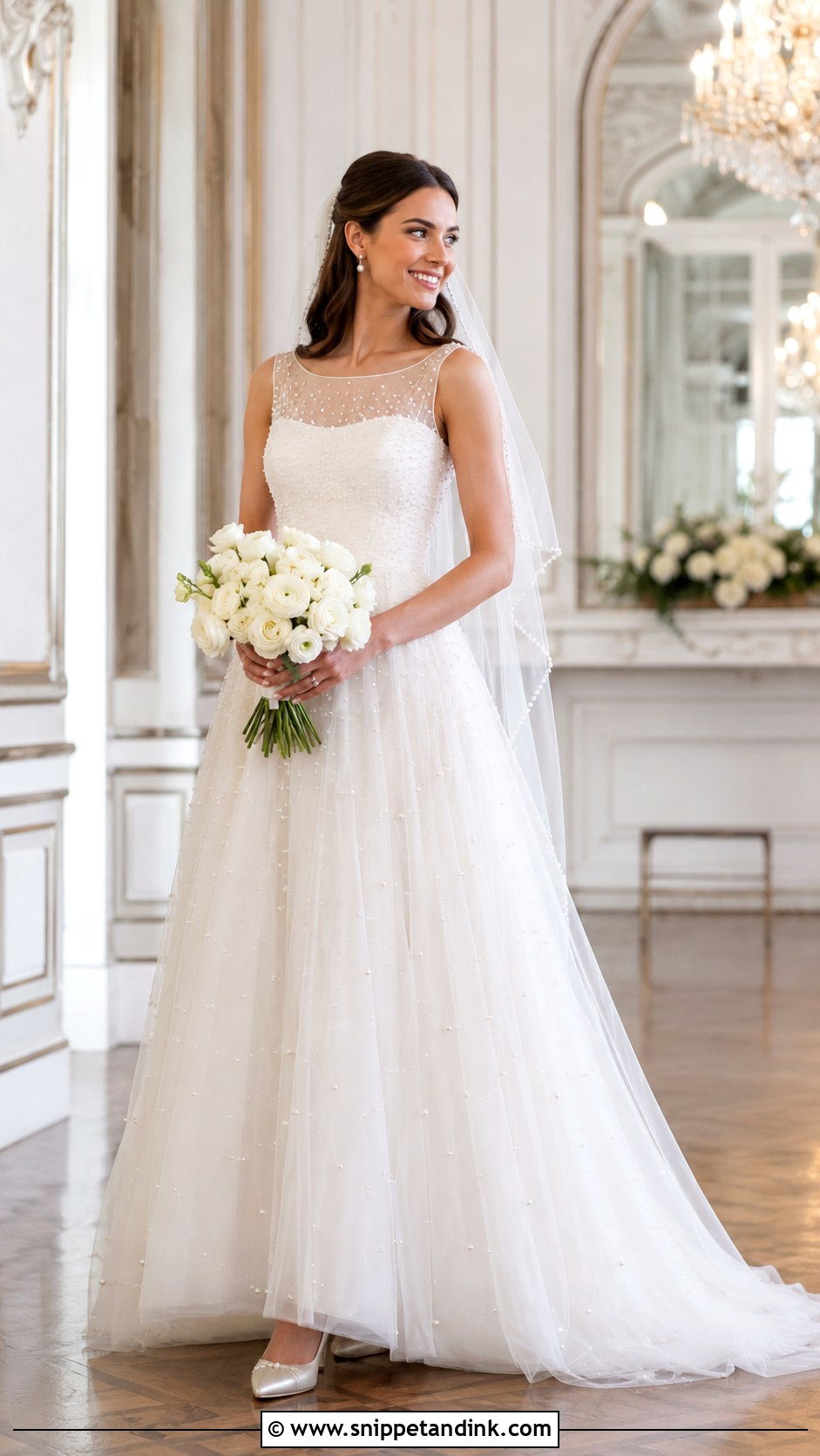 Pearl Detail Bride Look - Snippet and Ink - 20 Lovely Bride Ideas