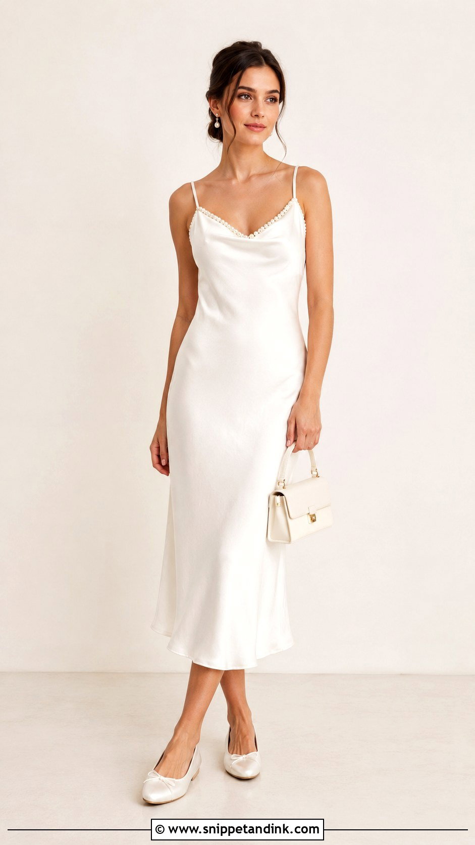 Pearl Detail First Night Dress - Snippet and Ink - 25 First Night Dress Ideas