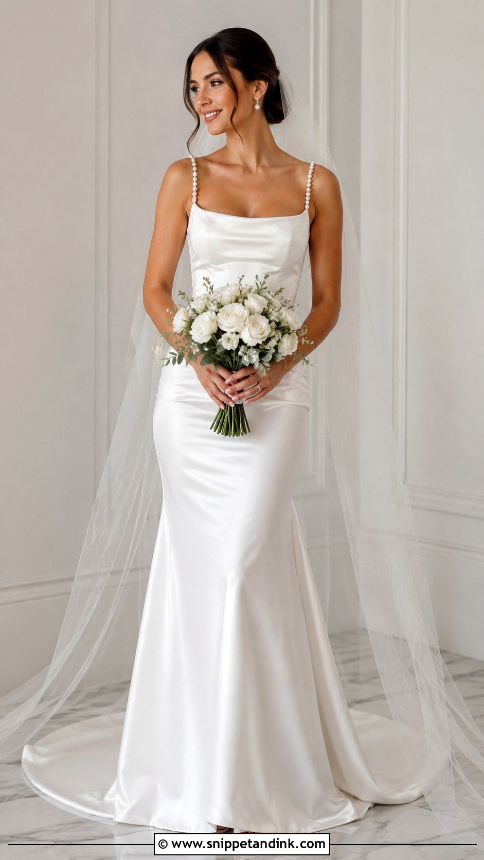 Pearl Detail Wedding Dress - Snippet and Ink - 25 Simple Classic Wedding Dress Ideas