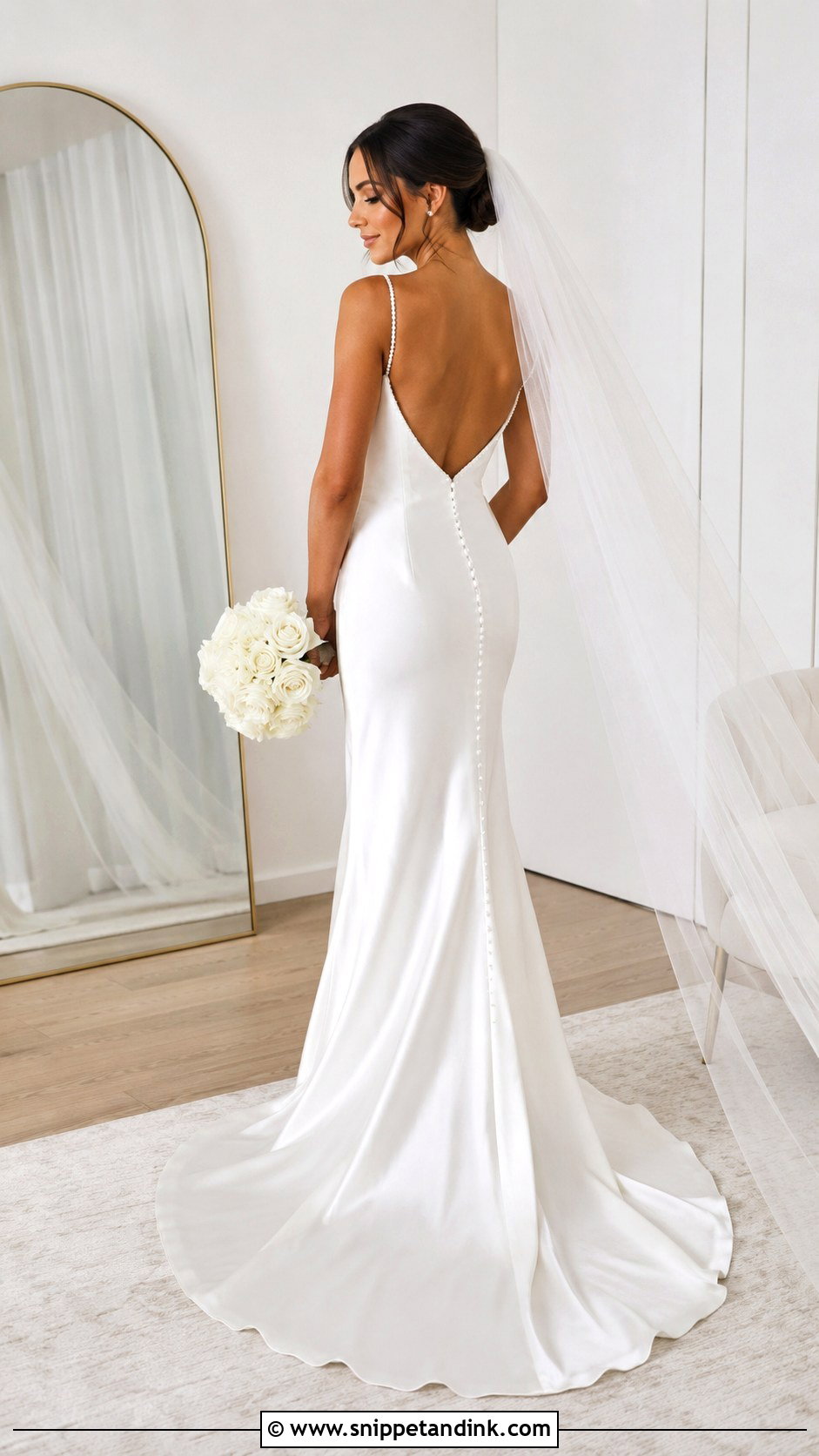 Pearl Detail Wedding Dress - Snippet and Ink - 25 Simple Classy Wedding Dress Ideas